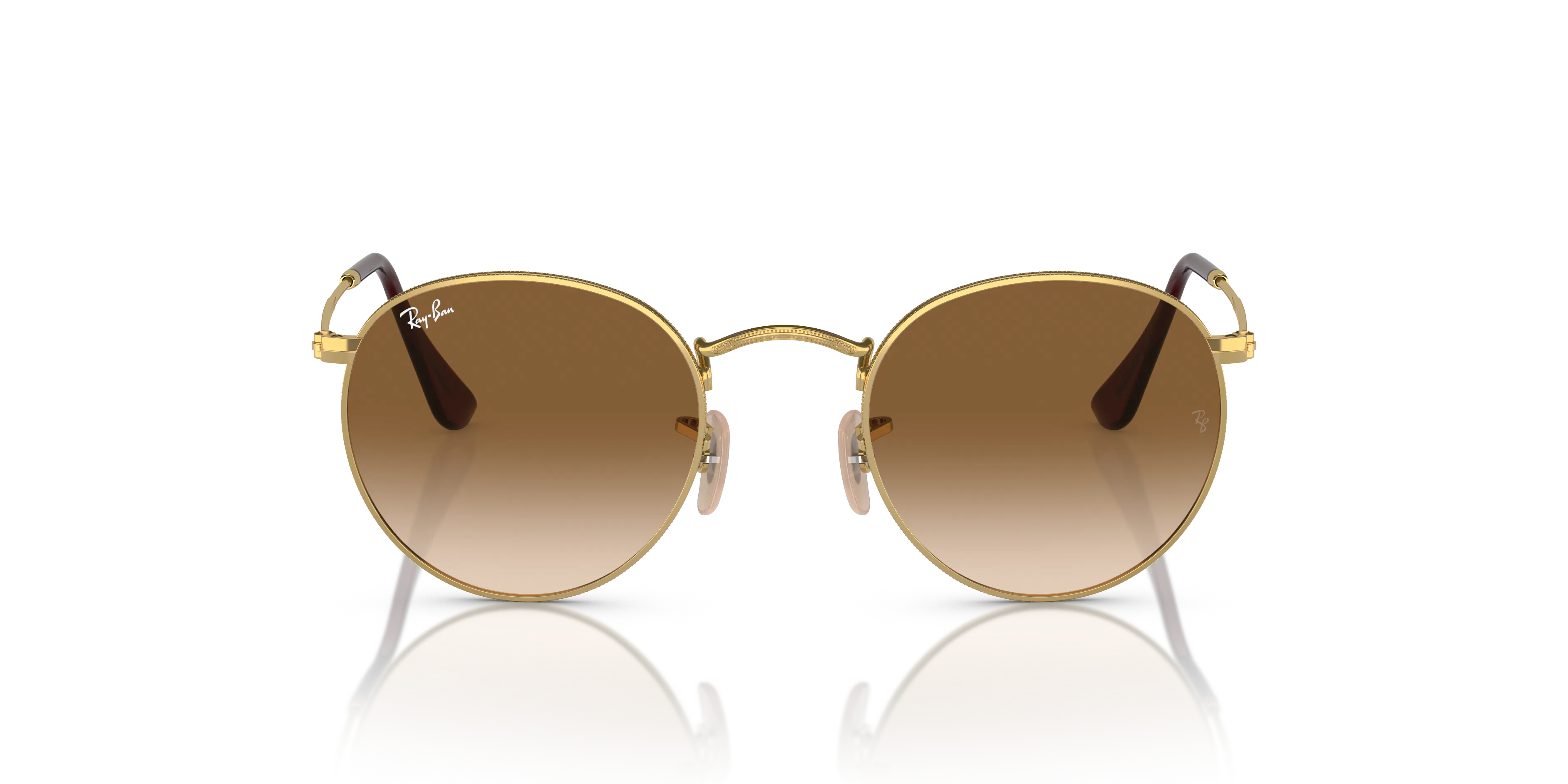 Front, Ray-Ban Round Metal 0RB3447 001/51 Solglasögon
