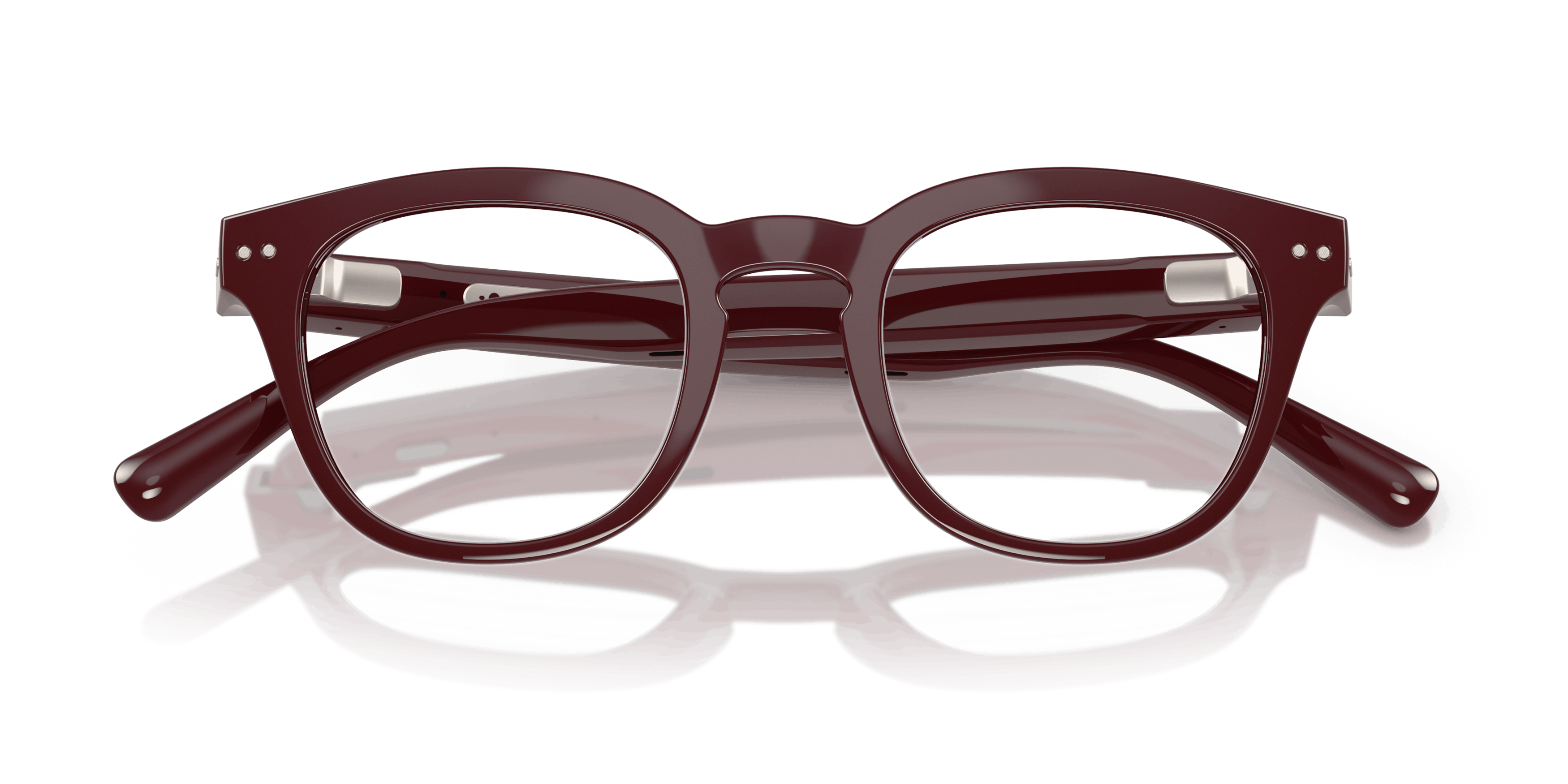 Folded, Nuance Audio AW5002 Hearing Glasses with Transitions® Lenses