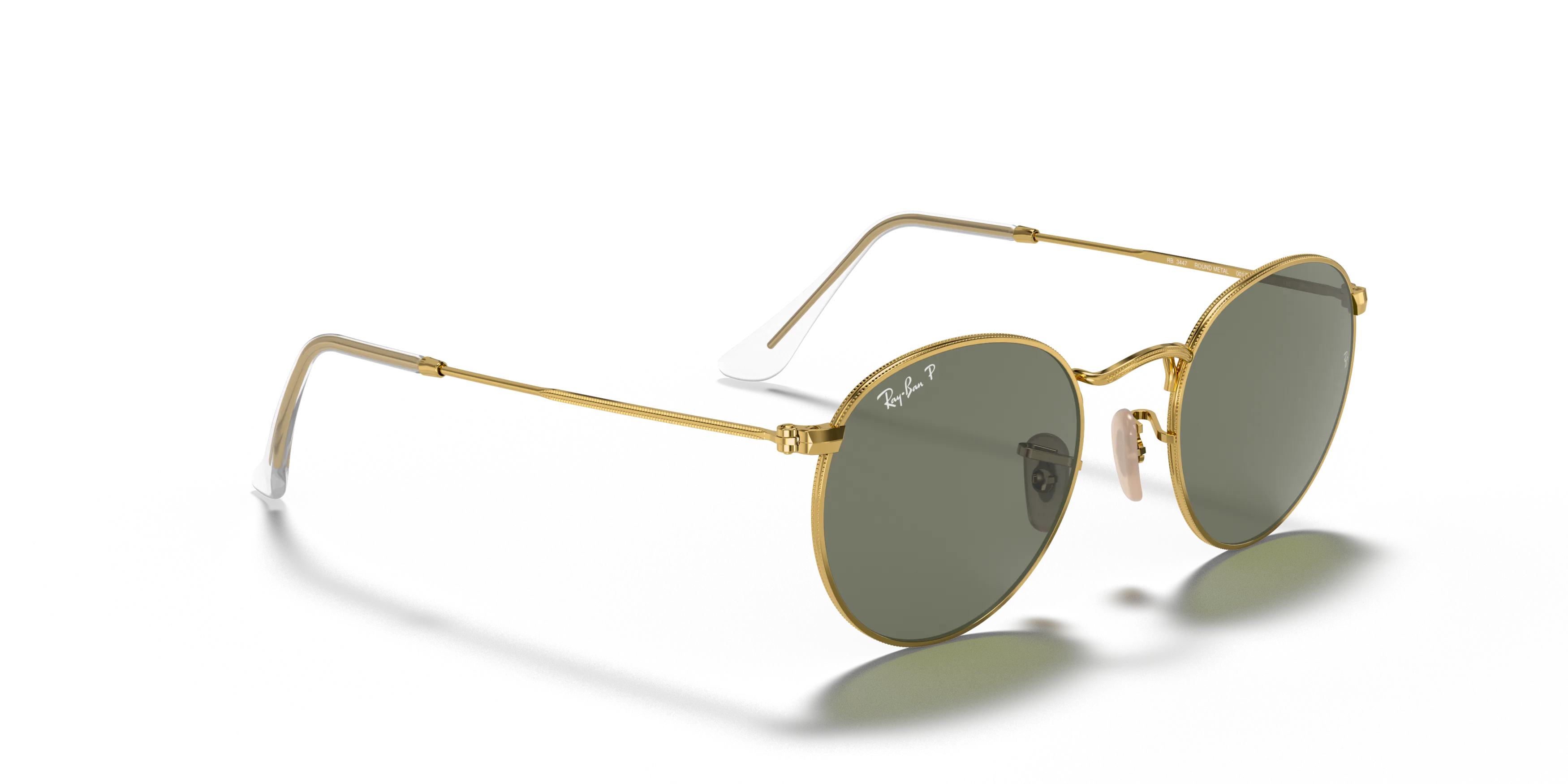 Angle_Right01, Ray-Ban Polarizado Round metal RB3447 001/58
