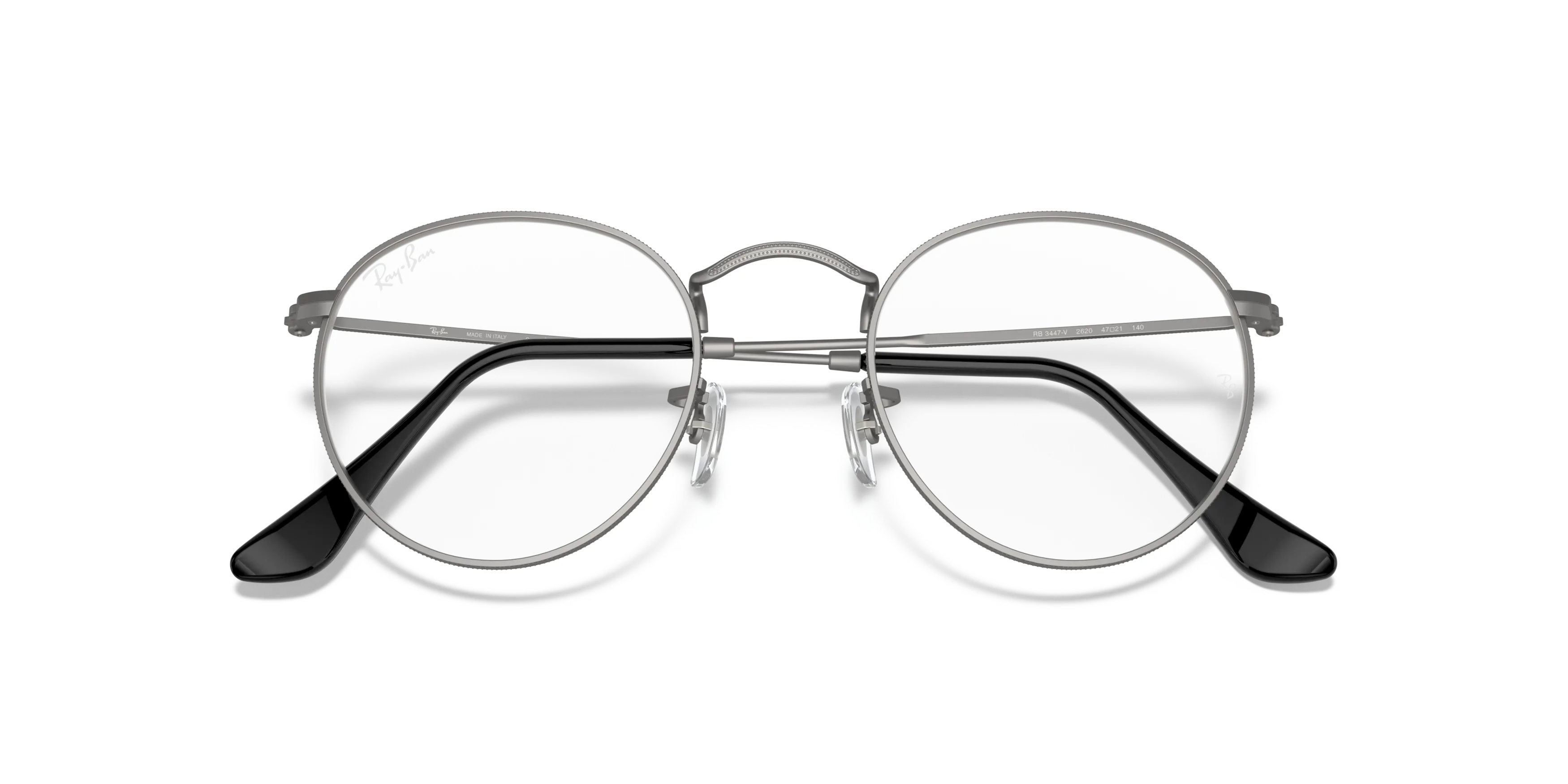 Folded, RAY-BAN Round Metal Optics RX3447V 2620