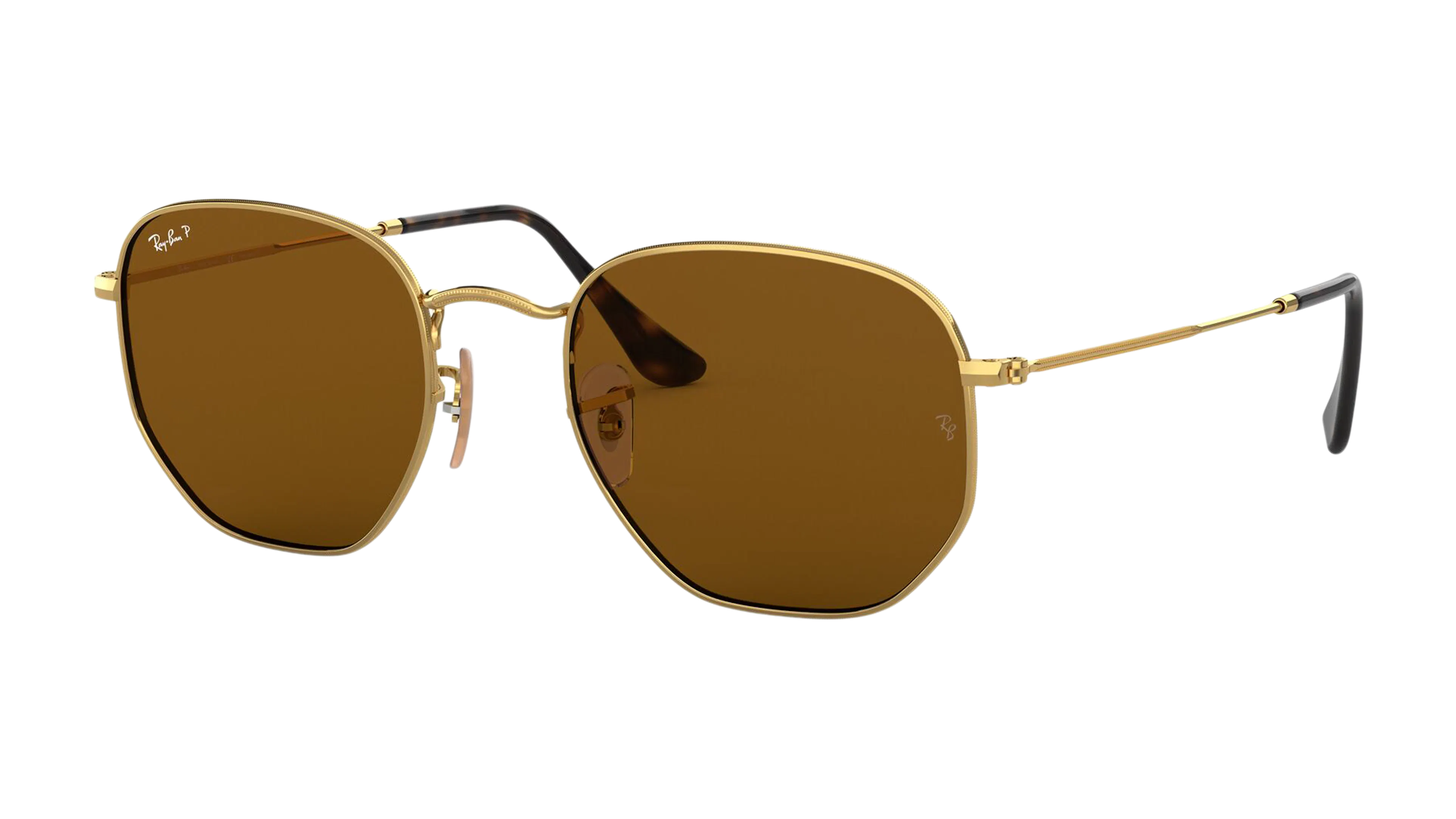 Angle_Left01, Ray-Ban Hexagonal Flat Lenses RB3548N 001/57