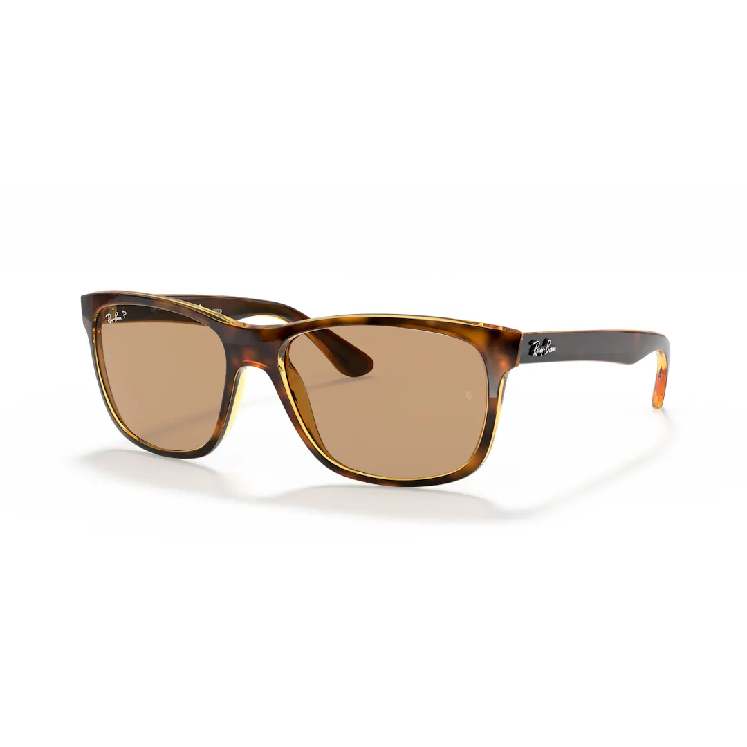 Ray-Ban 0RB4181 Solbriller - Firkantede Skildpadde Polariserede Linser