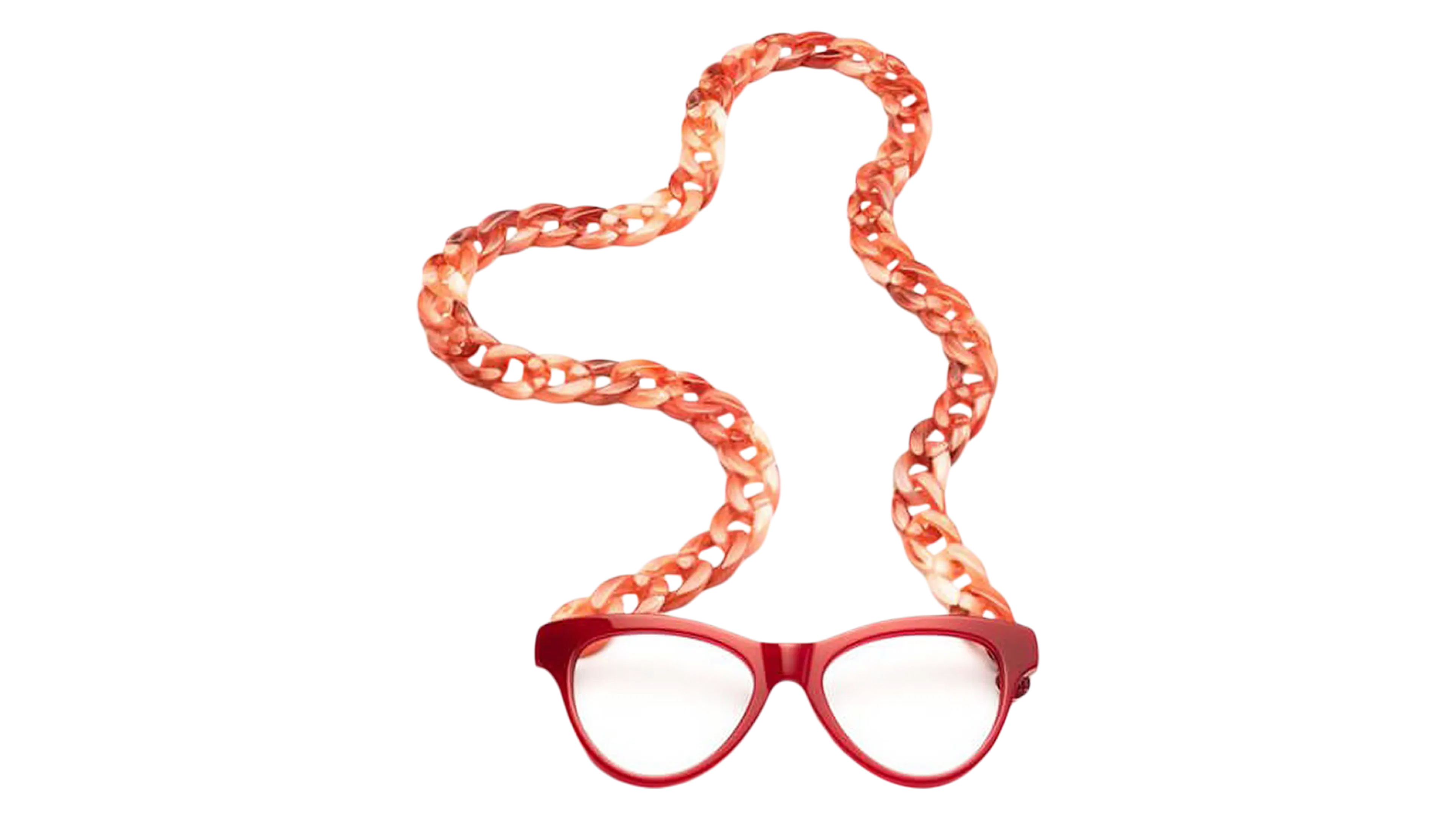 Front, CotiVision Joen - Red (+1.00) Necklace Reading Glasses