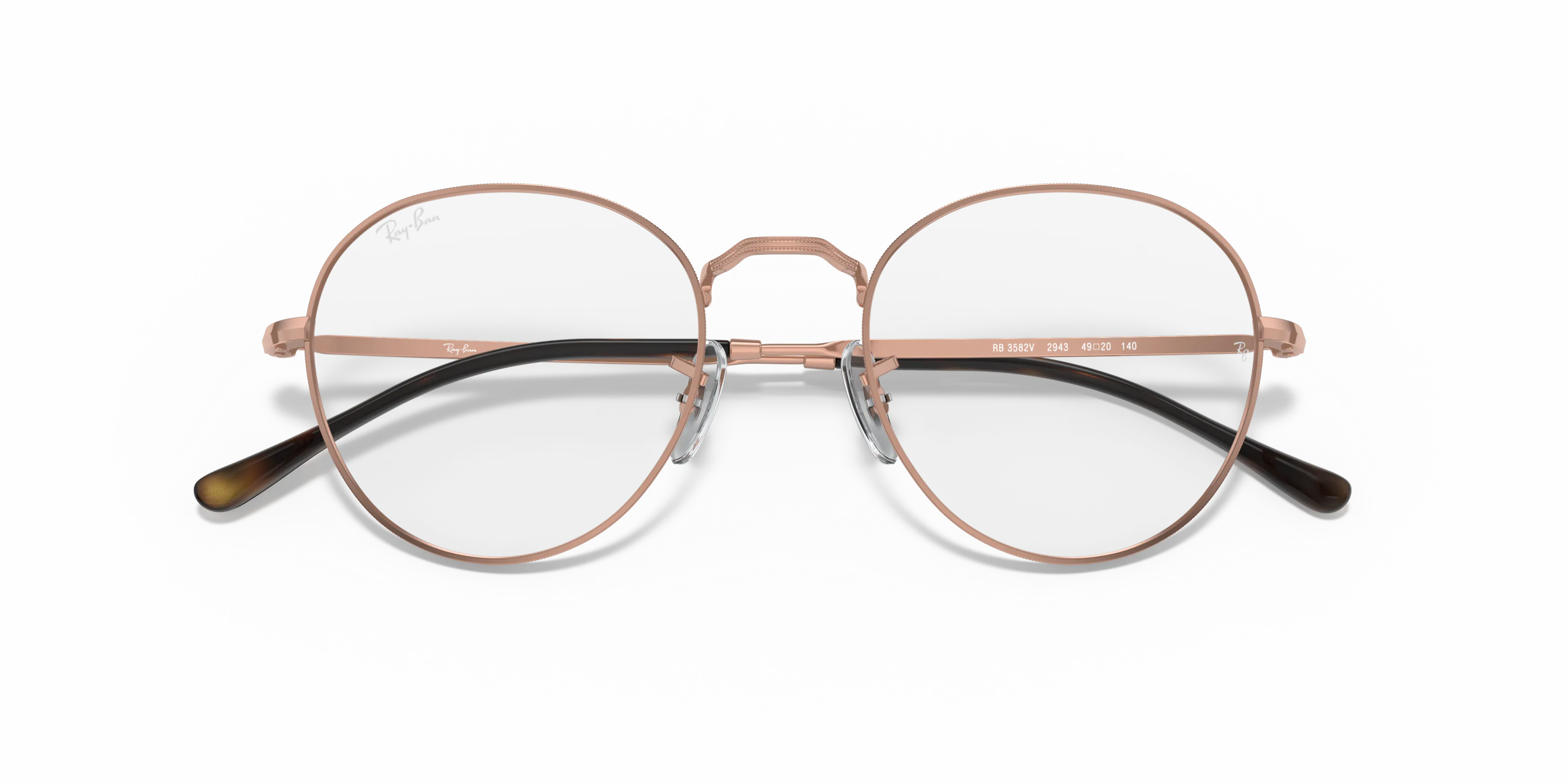 Folded, RAY-BAN Round Metal Optics II RX3582V 2943