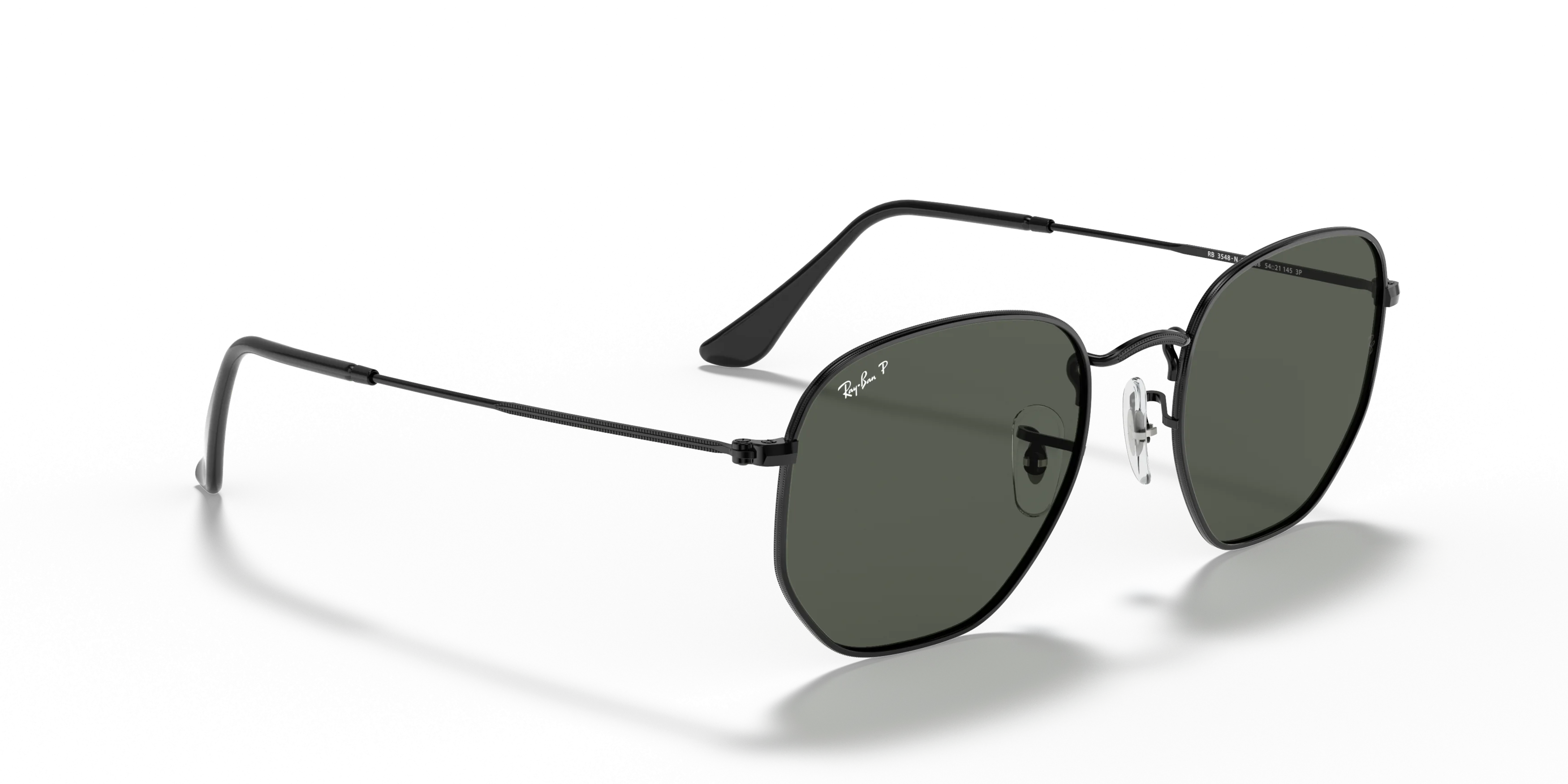 Angle_Right01, Ray-Ban Hexagonal Flat Lenses RB3548N 002/58