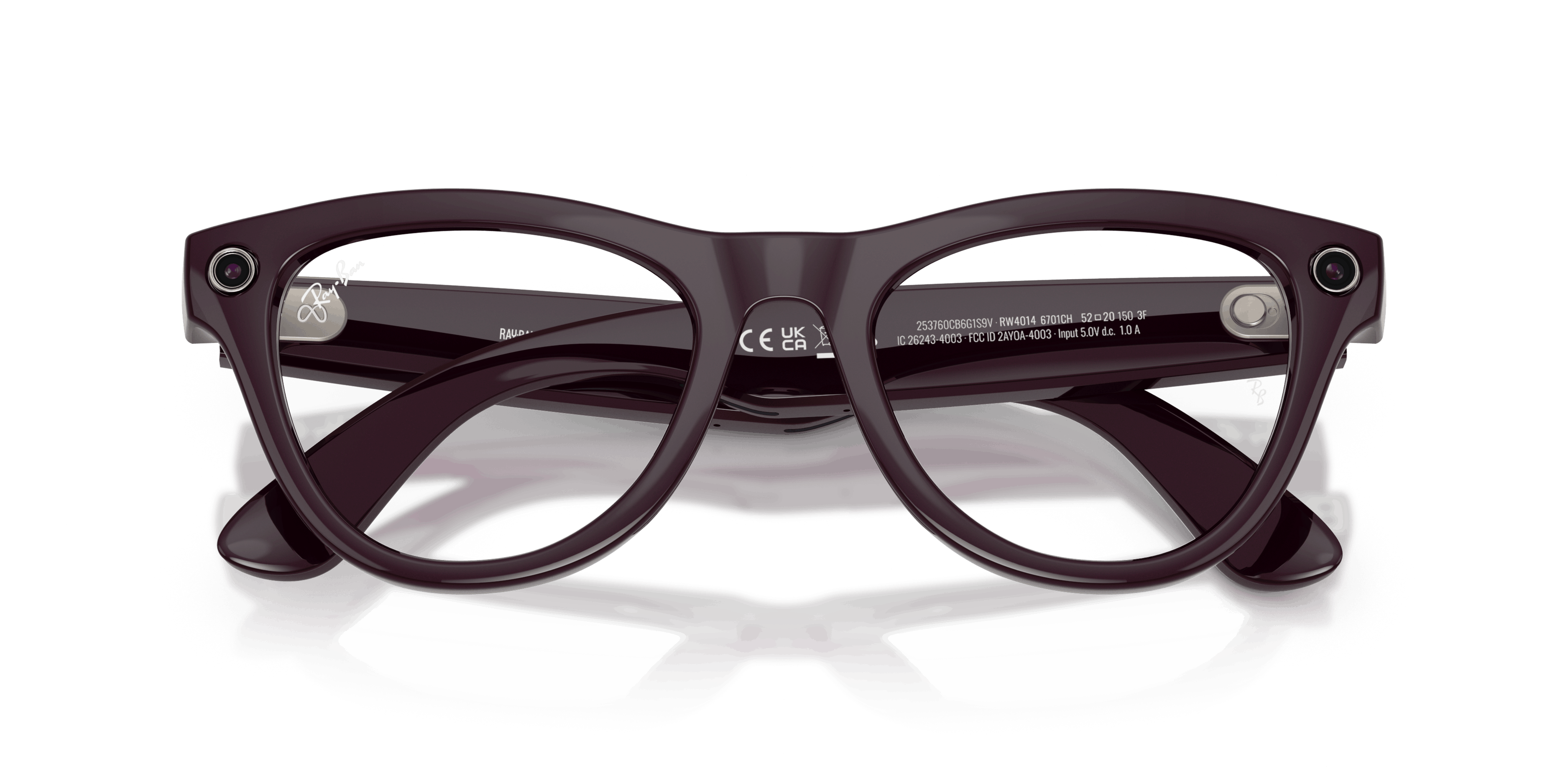 Folded, Ray-Ban Meta Skyler (Gen 2) RW 4014 with Transitions® lenses