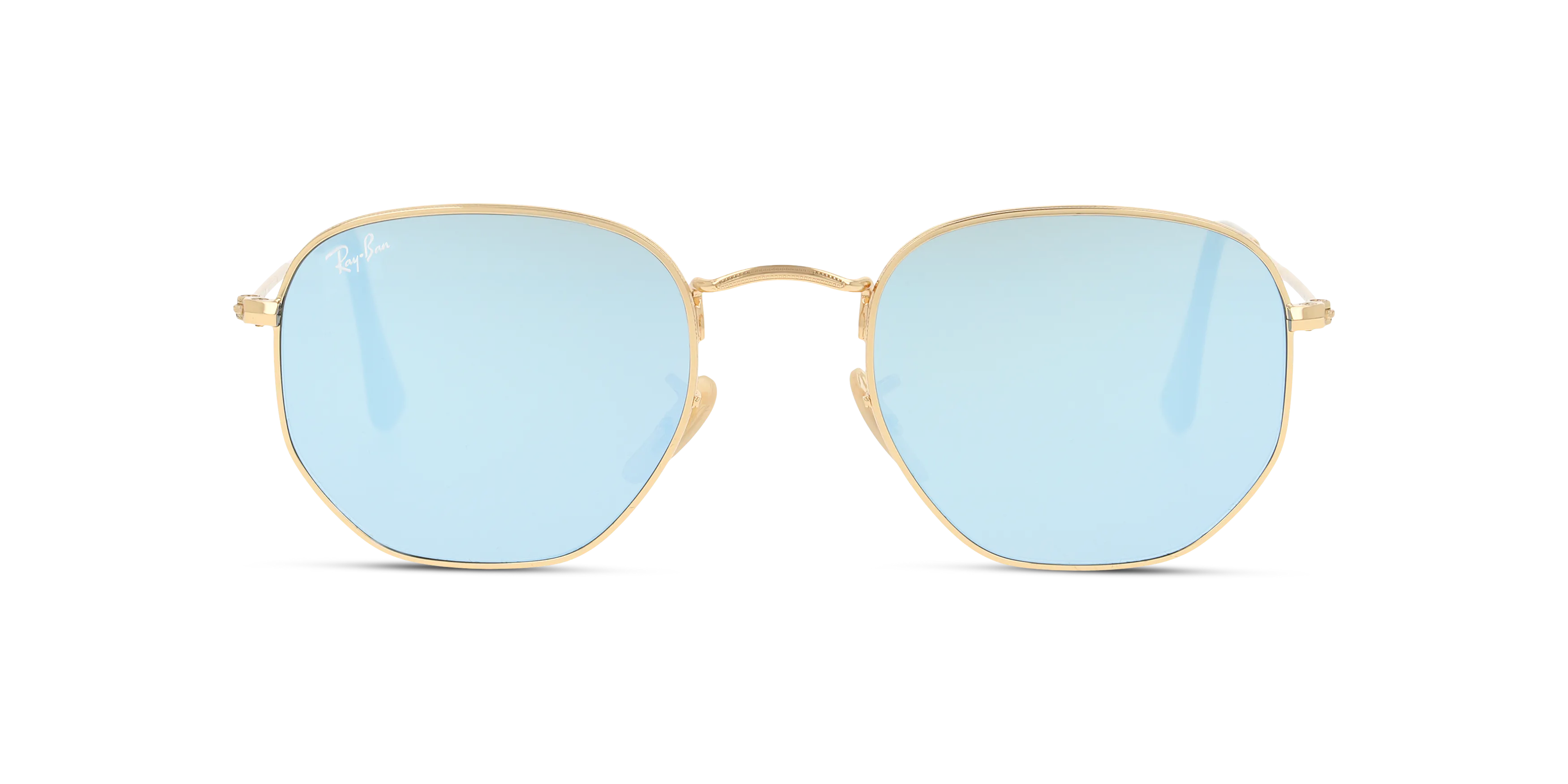 Front, Ray-Ban Hexagonal Flat Lenses RB3548N 001/9O