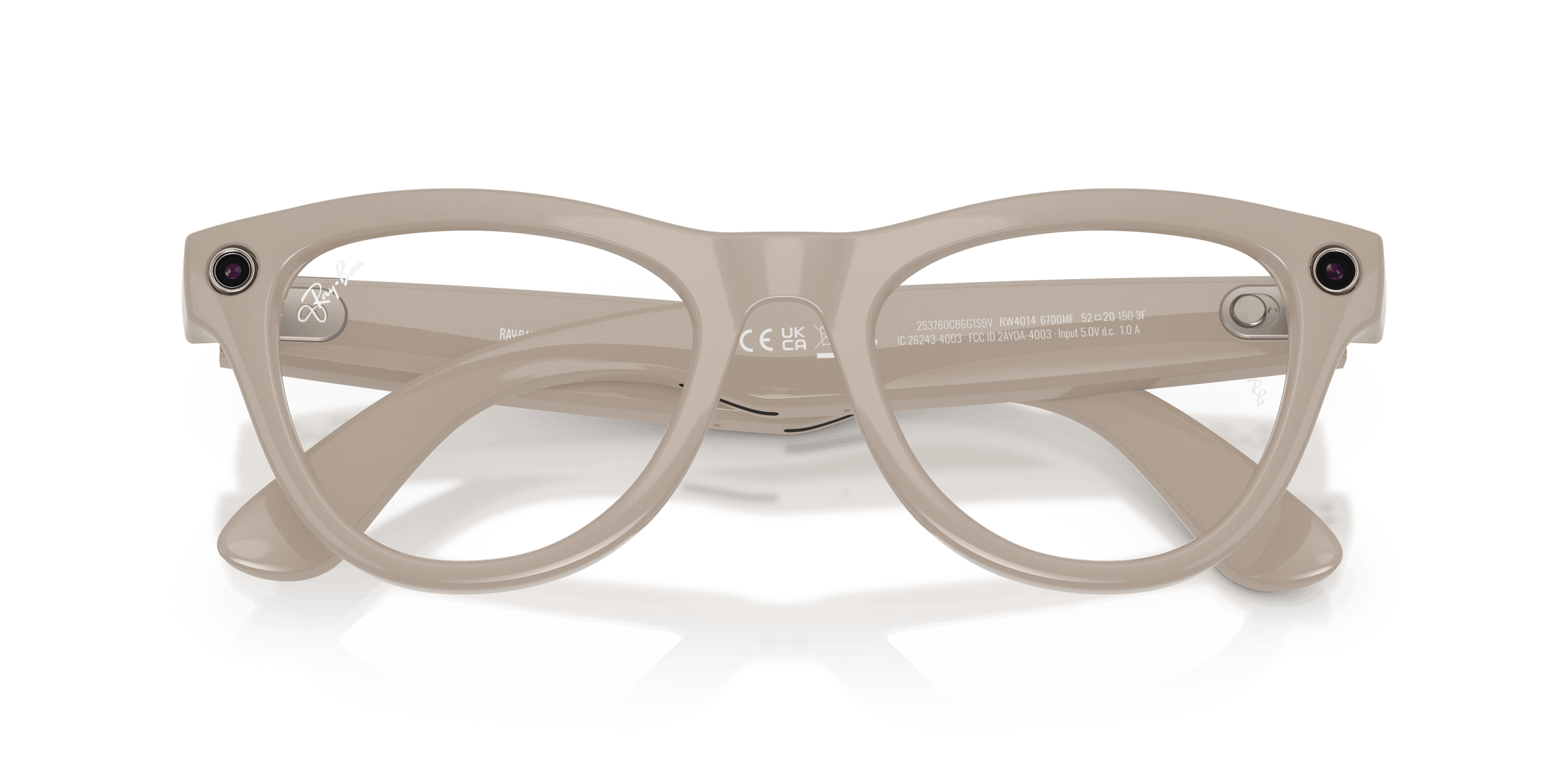 Folded, Ray-Ban Meta Skyler (Gen 2) RW 4014 with Transitions® lenses