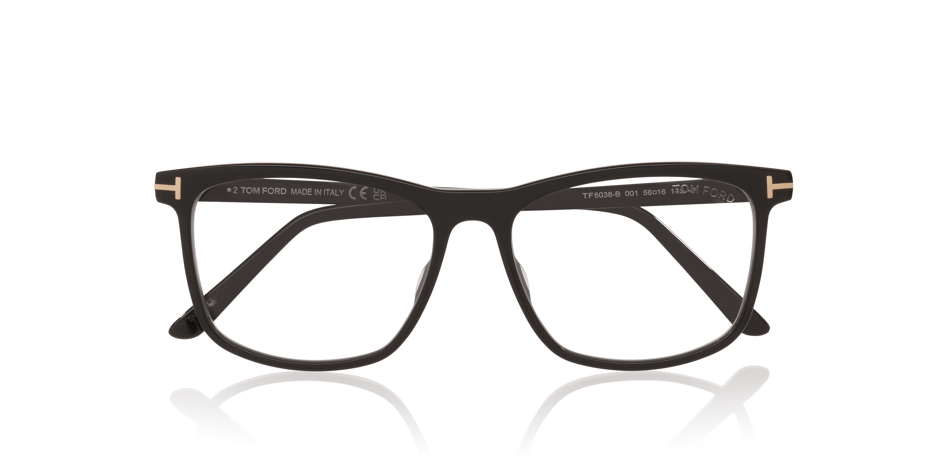 Folded, Tom Ford FT6038-B 001 Briller