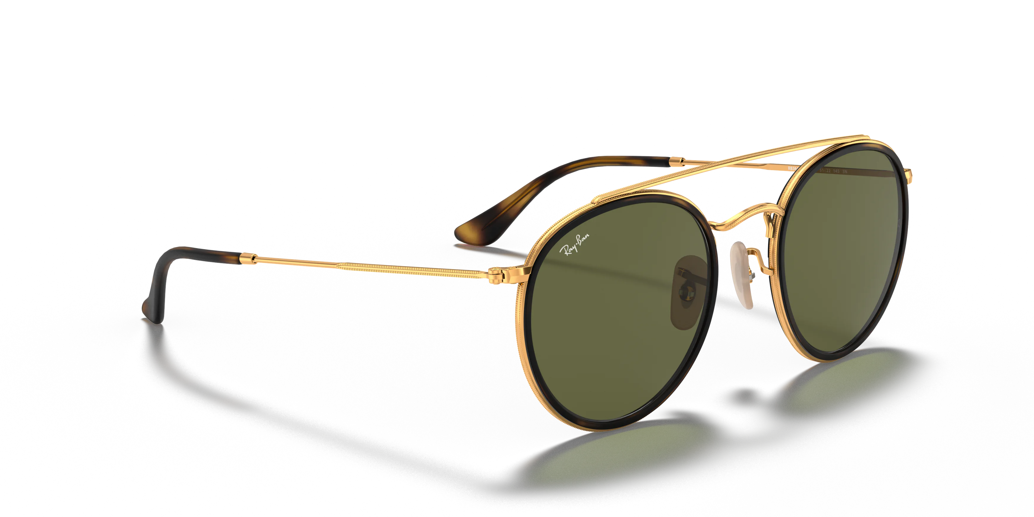 Angle_Right01, Ray-Ban Round Double Bridge RB3647N 1