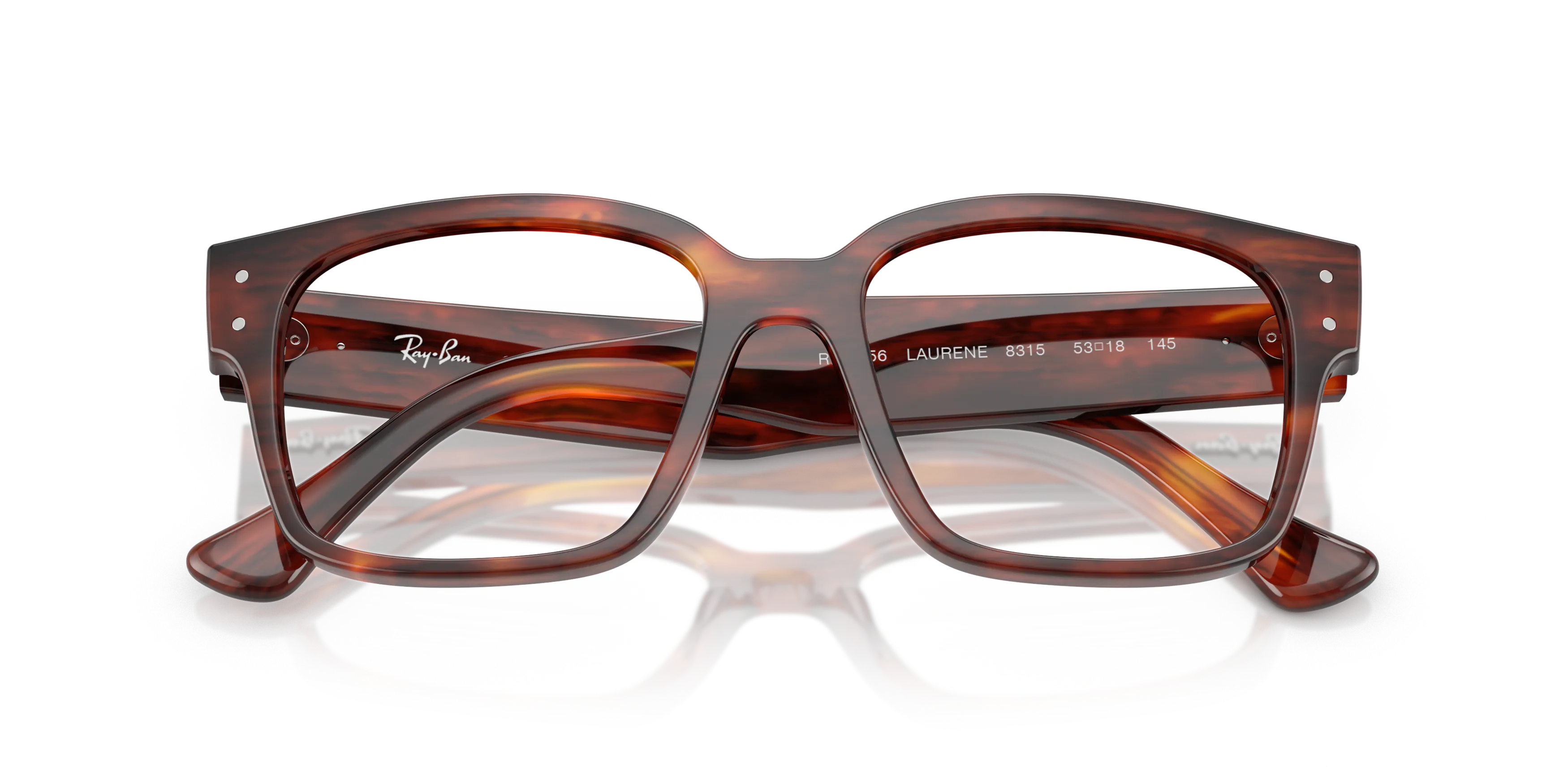 Folded, RAY-BAN Laurene Optics Bio-Based RX7256 8315