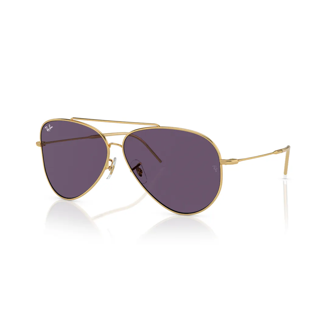 Ray-Ban Aviator Reverse 0RBR0101S Solbriller - Firkantede Guld