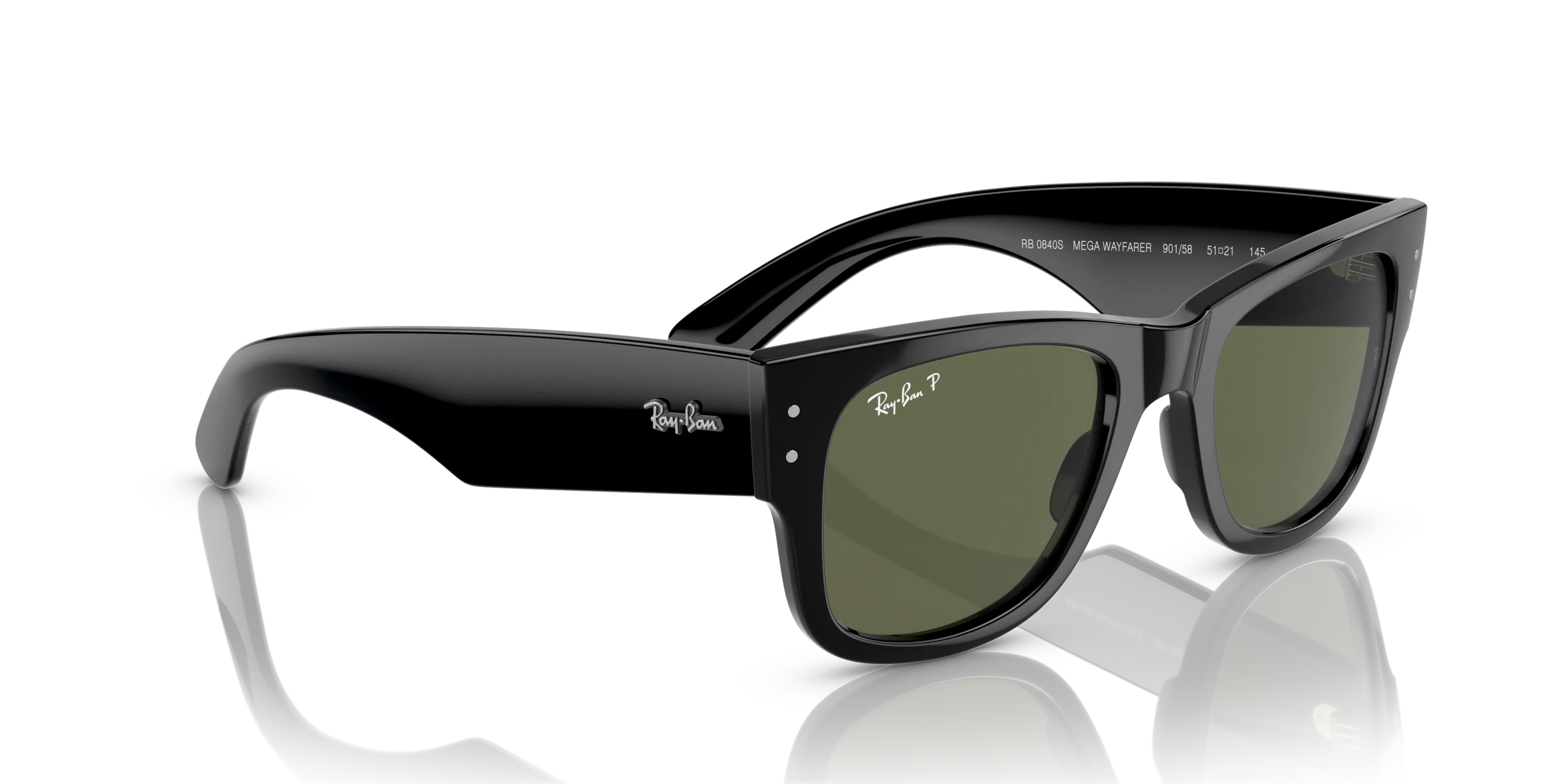Angle_Right01, Ray-Ban Mega Wayfarer RB0840S 901/58