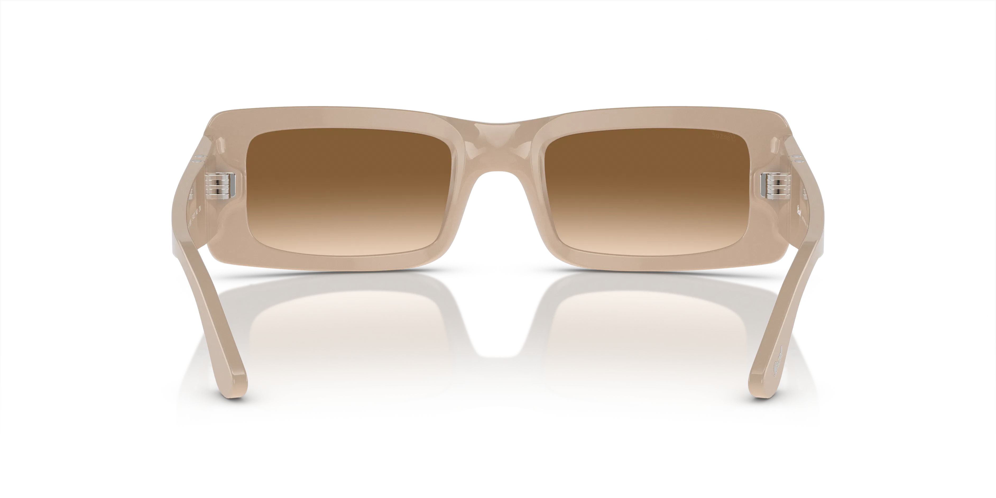 Persol Sunglasses Francis 3332-S 1195/51 Nude Frames with Brown Gradient Lenses Persol Francis with Solid Beige Frame and Brown Lenses  main image 2