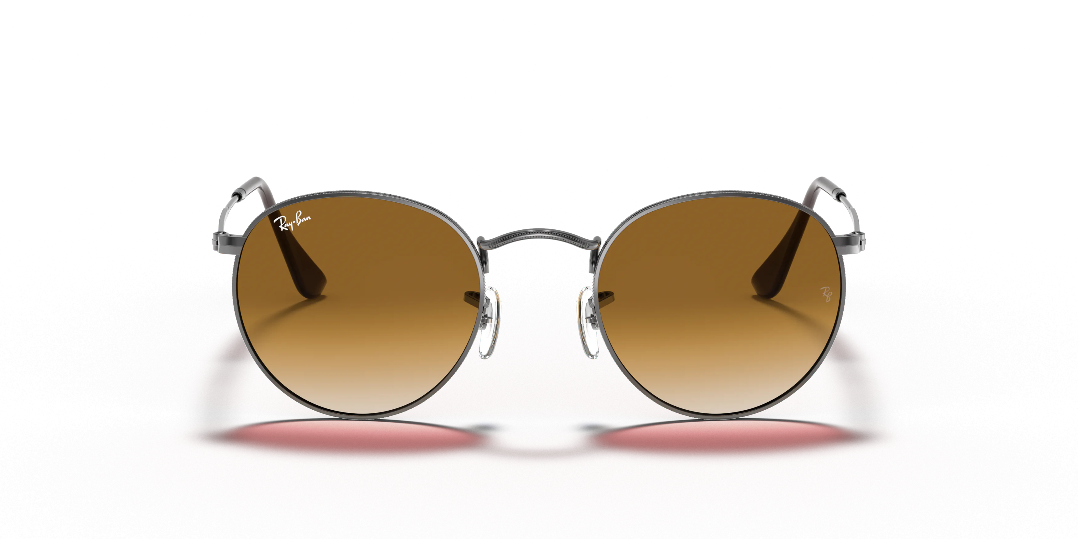 Front, Ray-Ban Round Flat Lenses RB 3447N Sunglasses