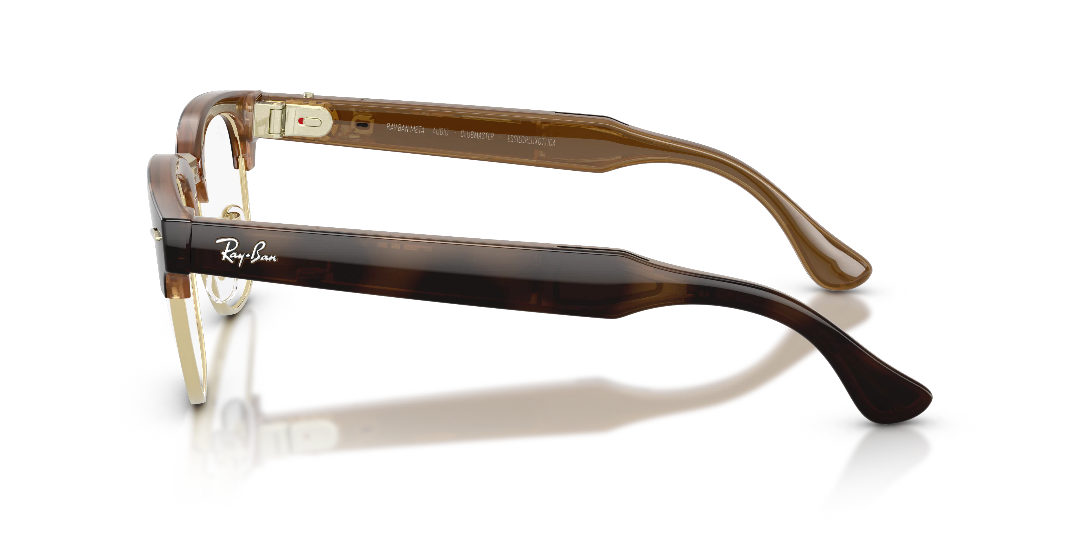 Angle_Left02, Ray-Ban Meta Audio Clubmaster RW 7004 with Transitions® lenses