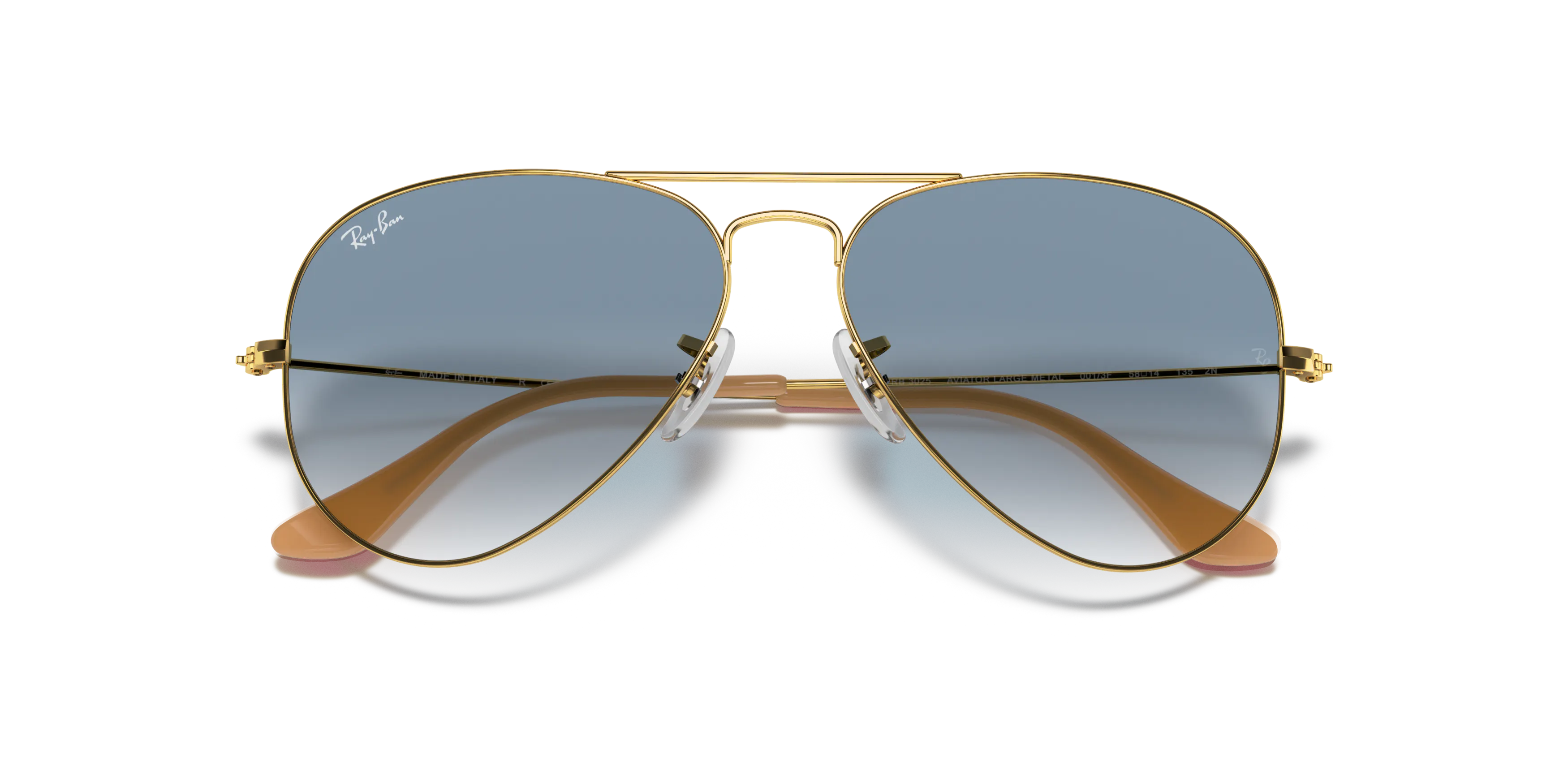 Folded, RAY-BAN Aviator Gradient RB3025 001/3F