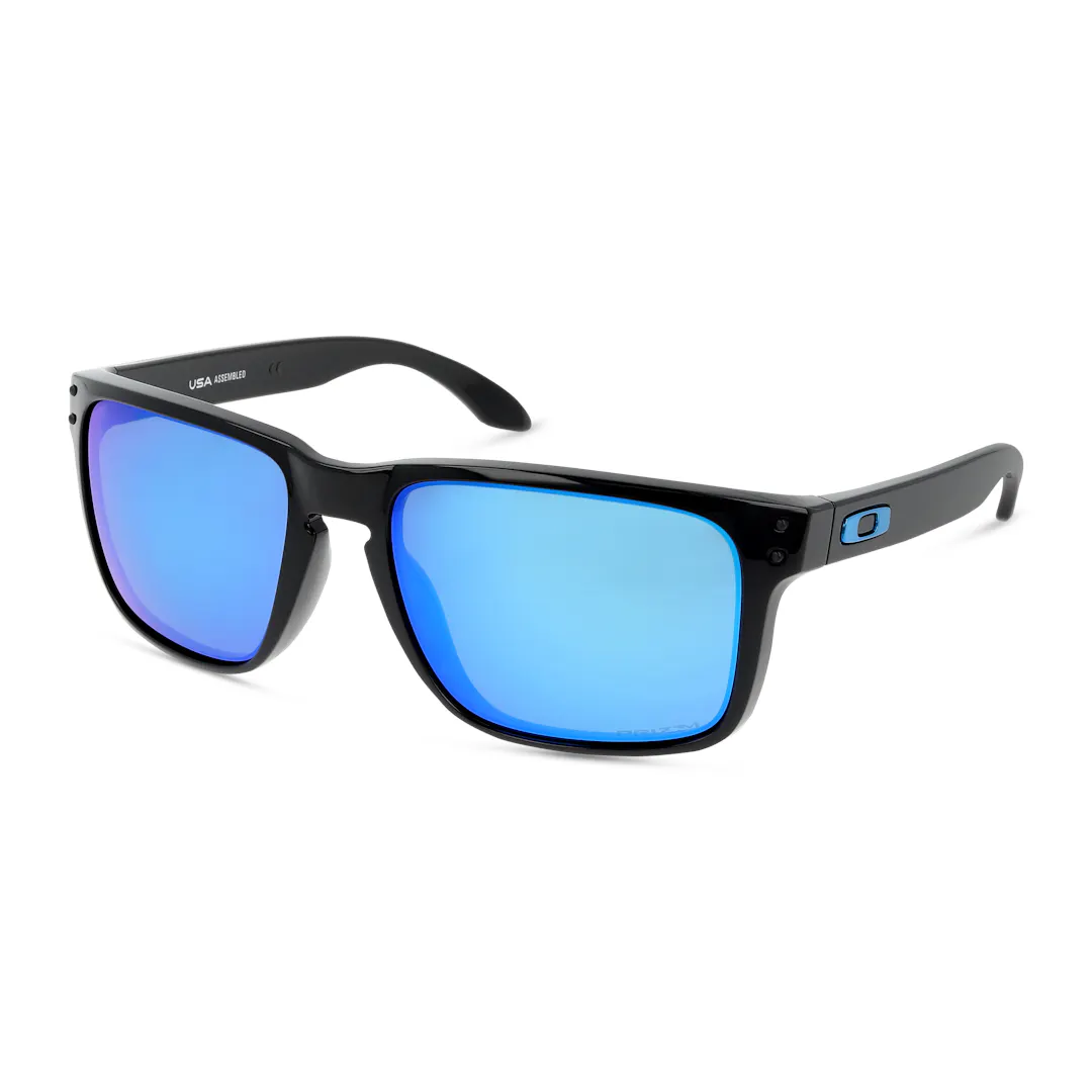 Oakley Holbrook XL 0OO9417 Solbriller - Firkantede Sort Spejlede Linser Oakley Holbrook XL 0OO9417 Solbriller - Firkantede Sort Spejlede Linser