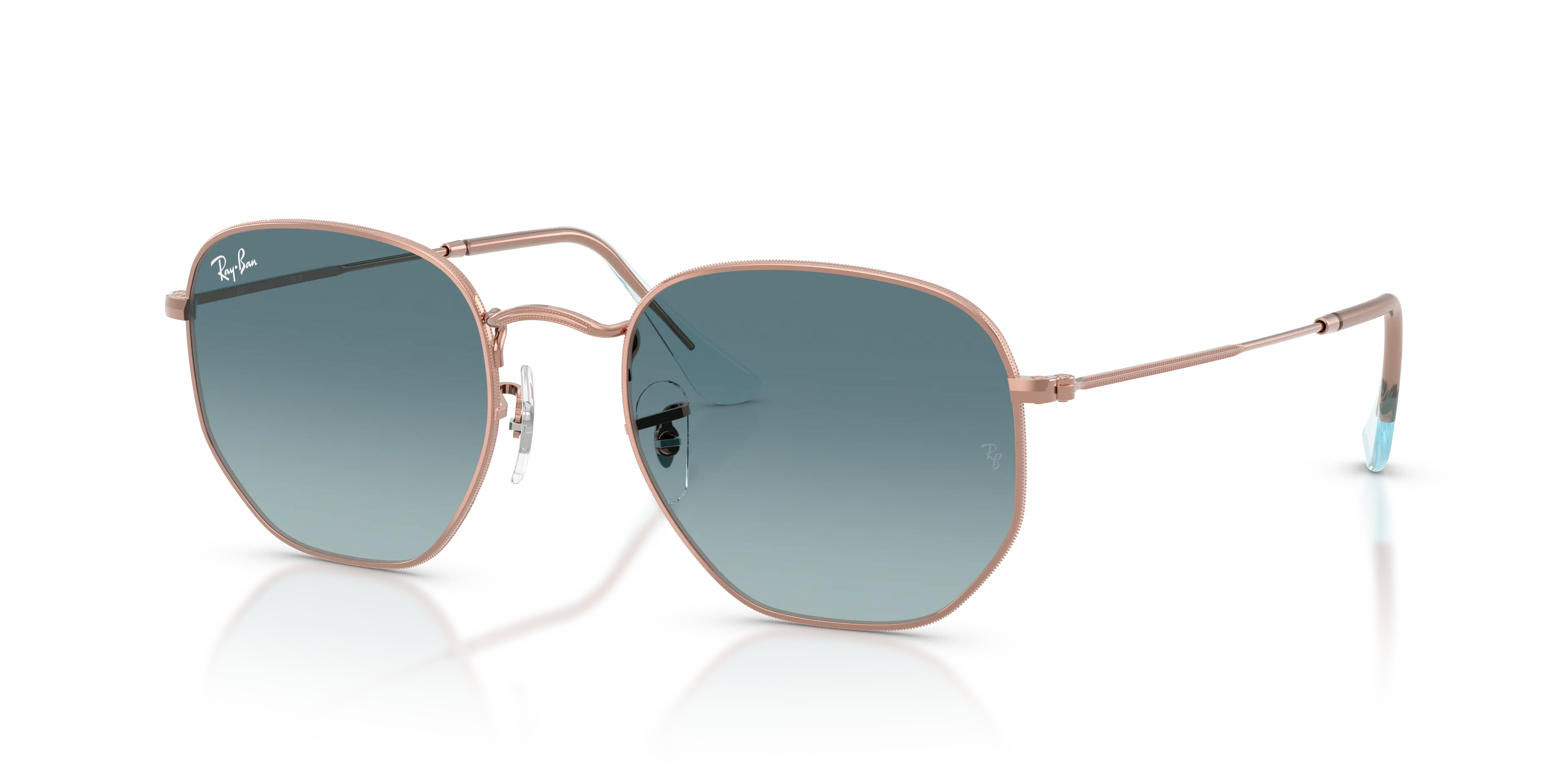 Angle_Left01, Ray-Ban Hexagonal Flat Lenses RB3548N 90353M