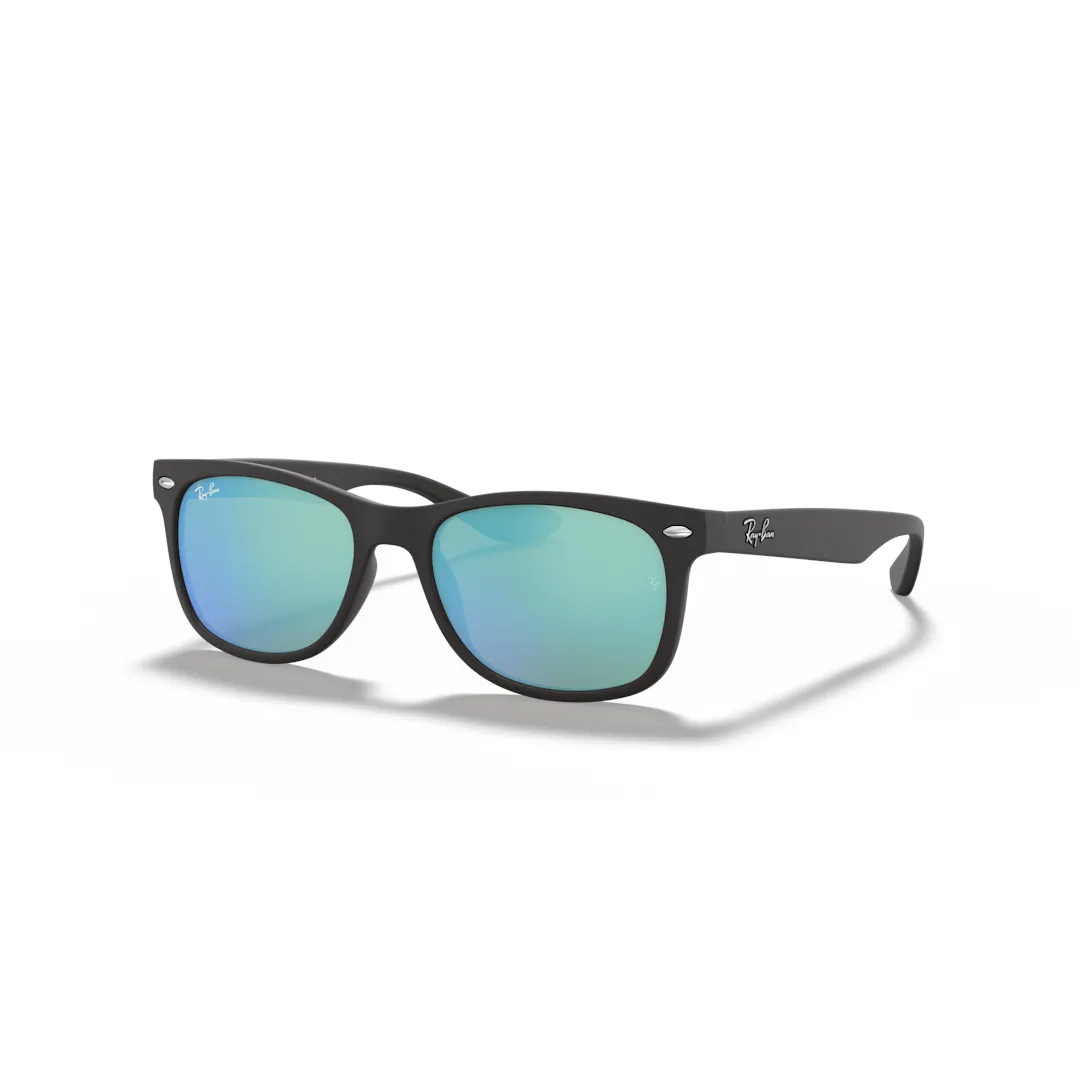 Ray-Ban Kids 0RJ9052S Solbriller - Firkantede Sort Spejlede Linser