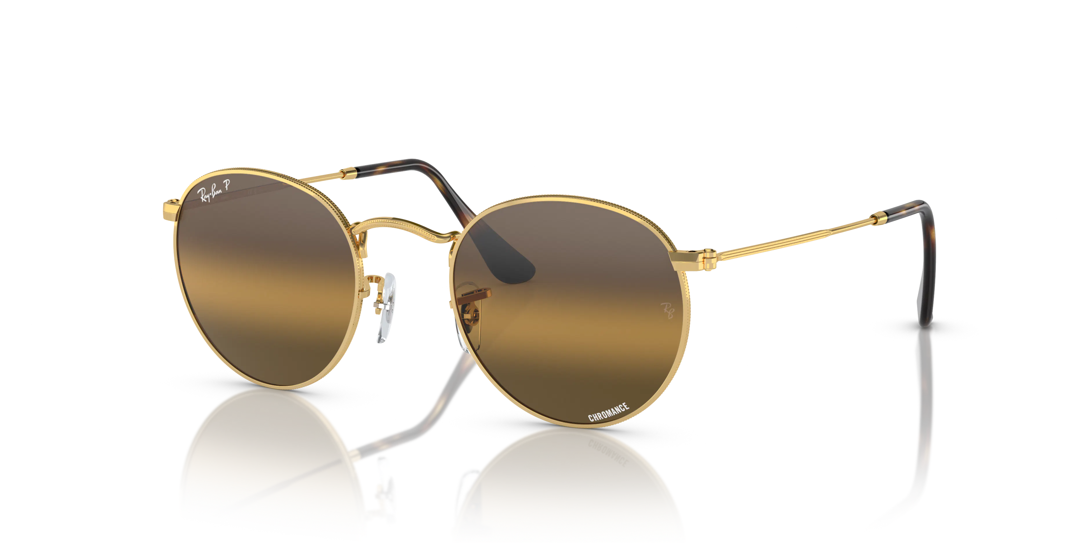 Angle_Left01, Ray-Ban ROUND METAL RB3447 001/G5