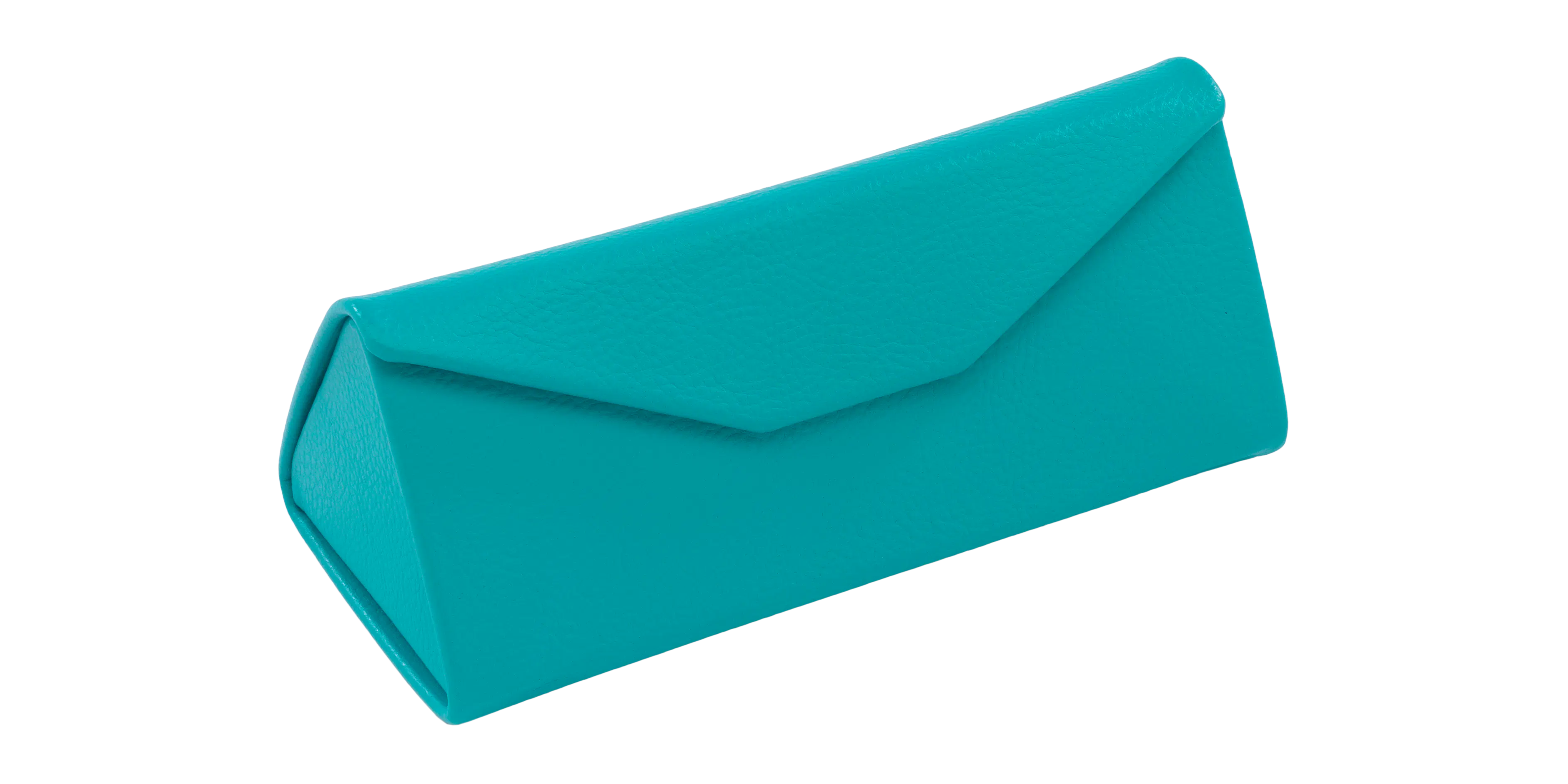 Front, Estuche para gafas triangular Turquesa