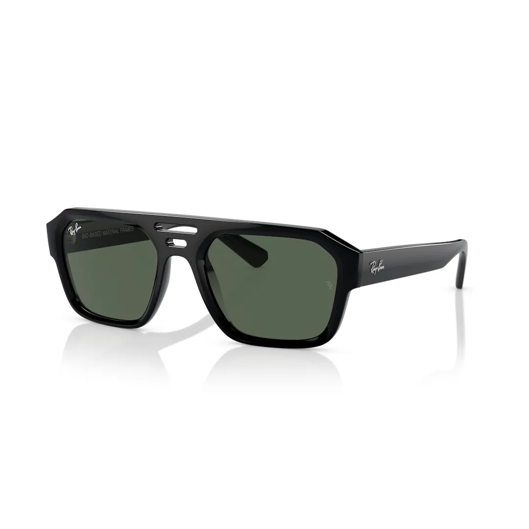 Ray-Ban Corrigan Bio Based 0RB4397 Solbriller - Firkantede Sort Ray-Ban Corrigan Bio Based 0RB4397 Solbriller - Firkantede Sort