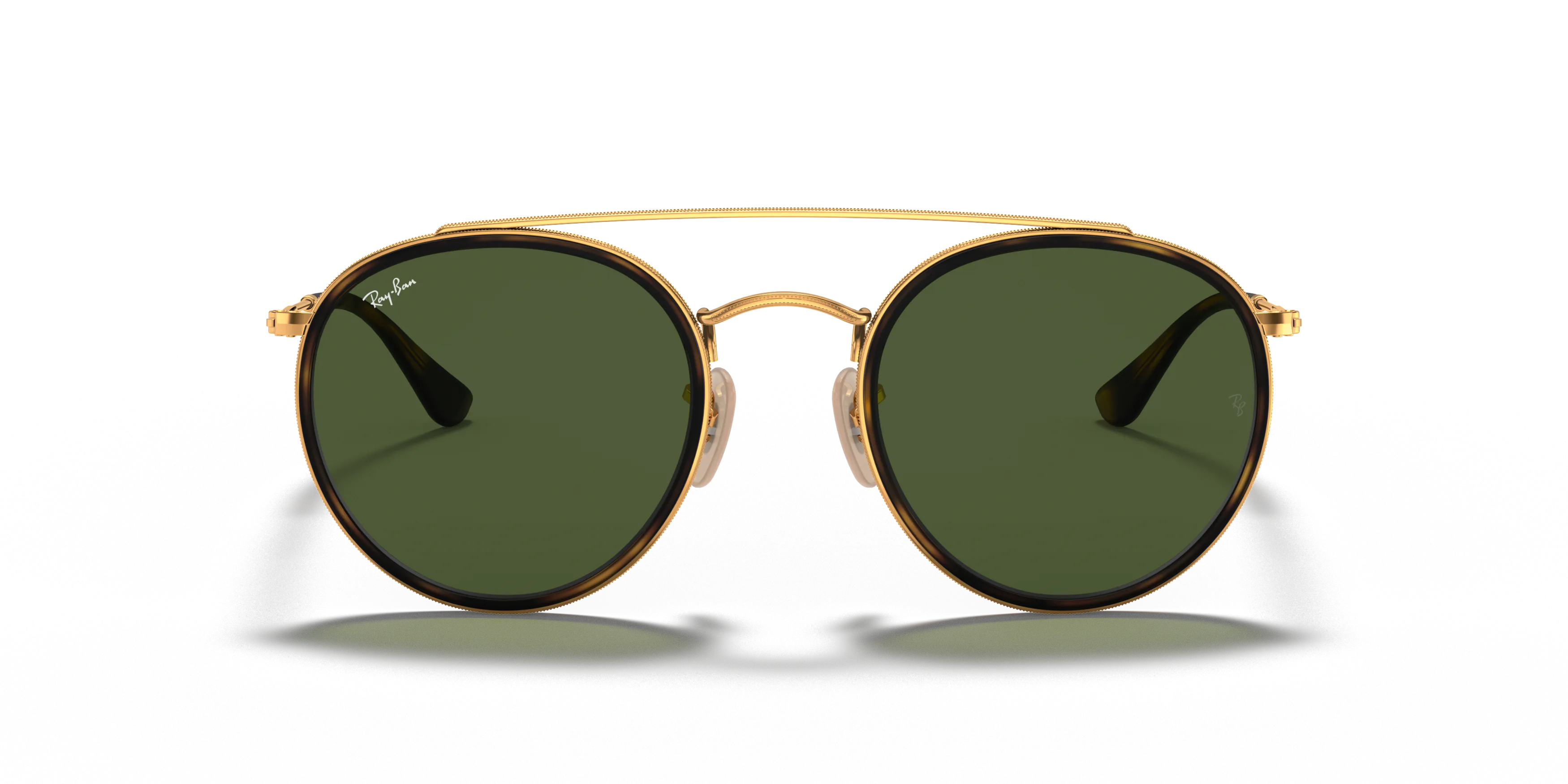 Front, Ray-Ban Round Double Bridge RB3647N 001