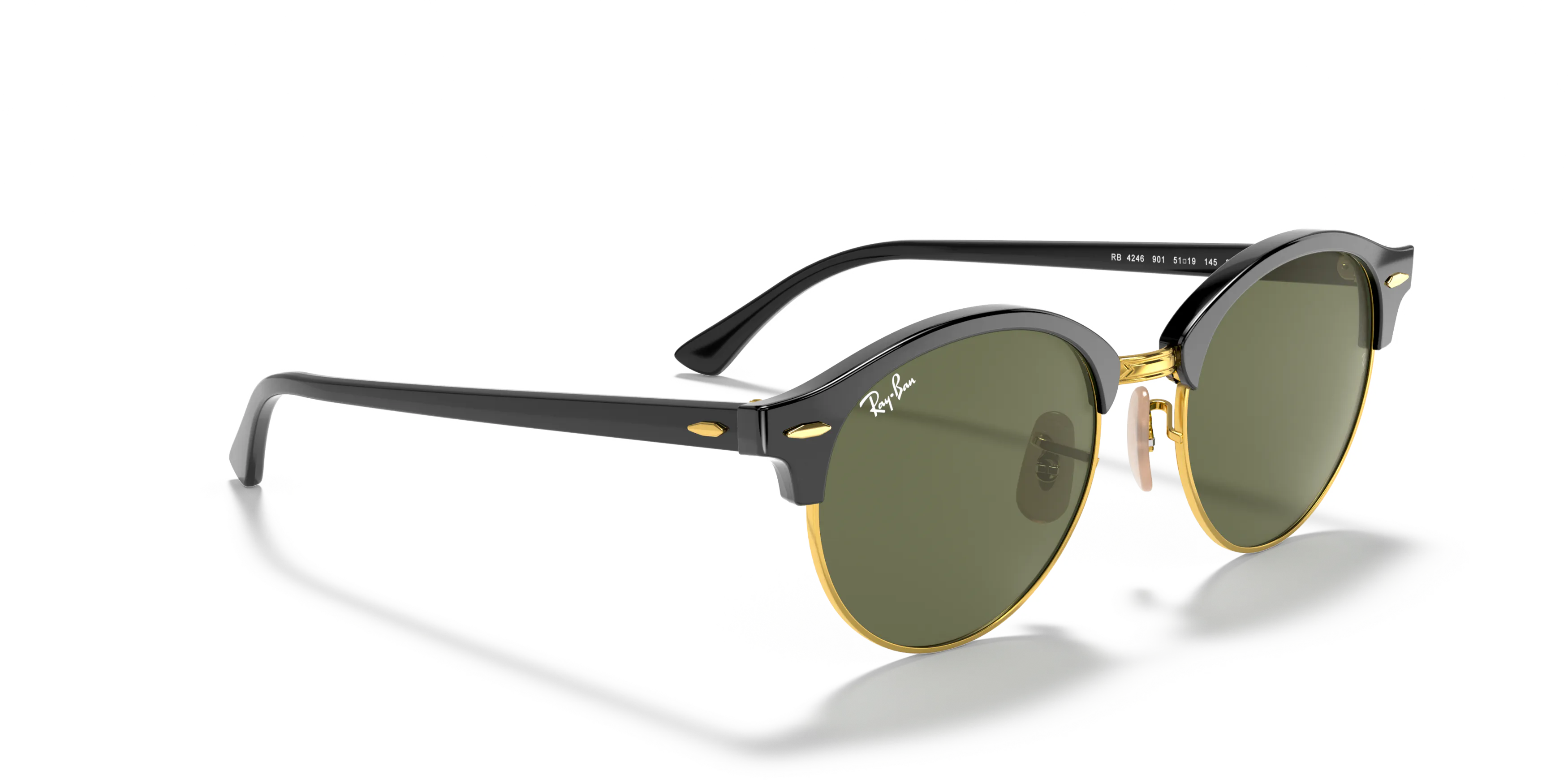Ray-Ban Clubround RB 4246 Gold Sunglasses | Vision Express