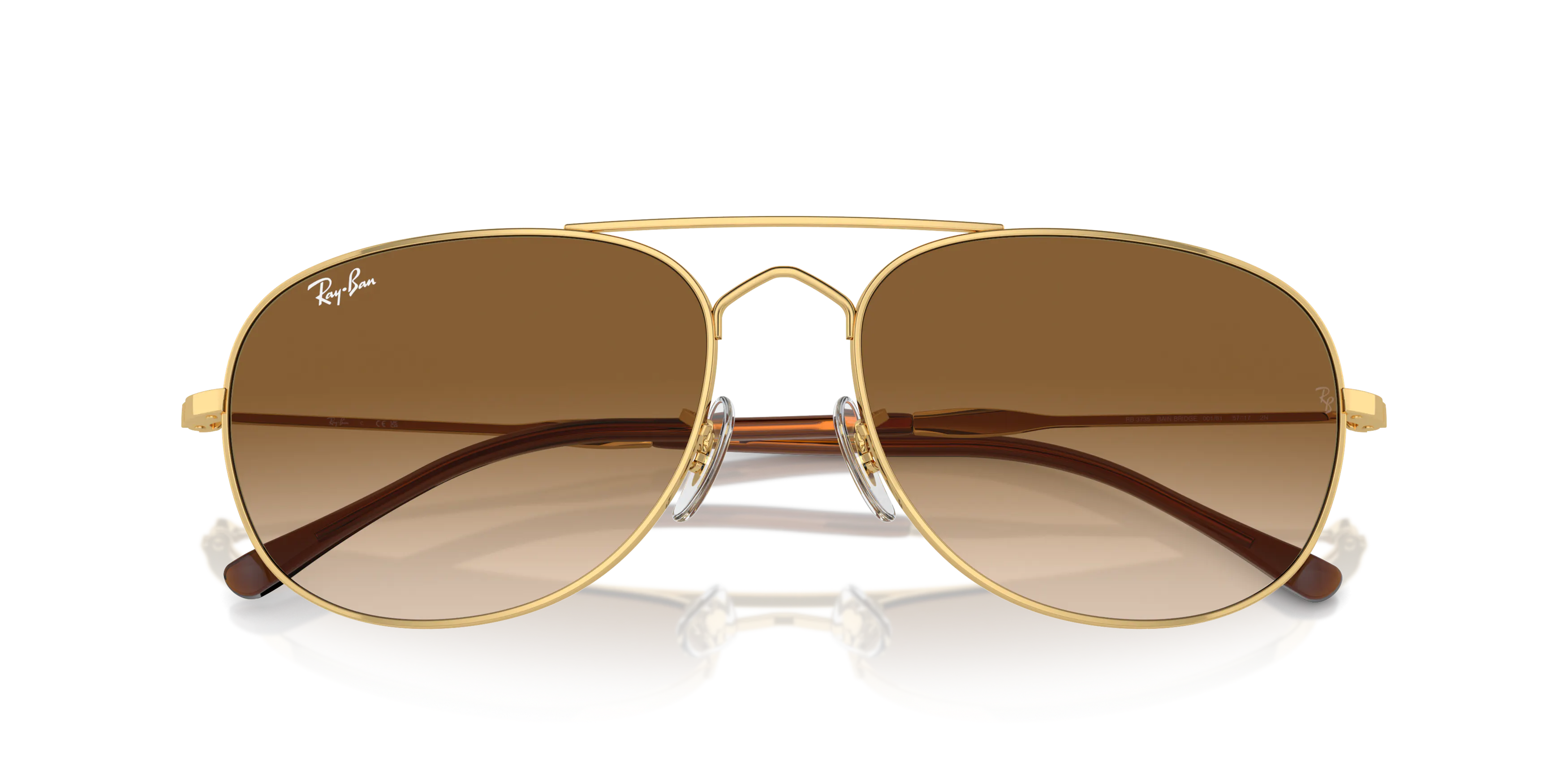 Folded, Ray-Ban Bridge RB 3735 Sunglasses