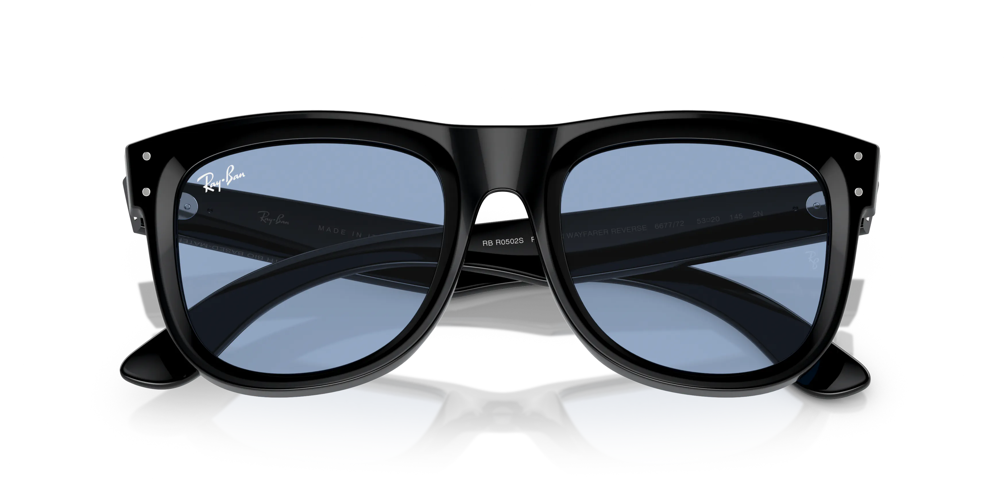 Ray-Ban RBR0502S Wayfarer Reverse square Sunglasses with Black frame ...