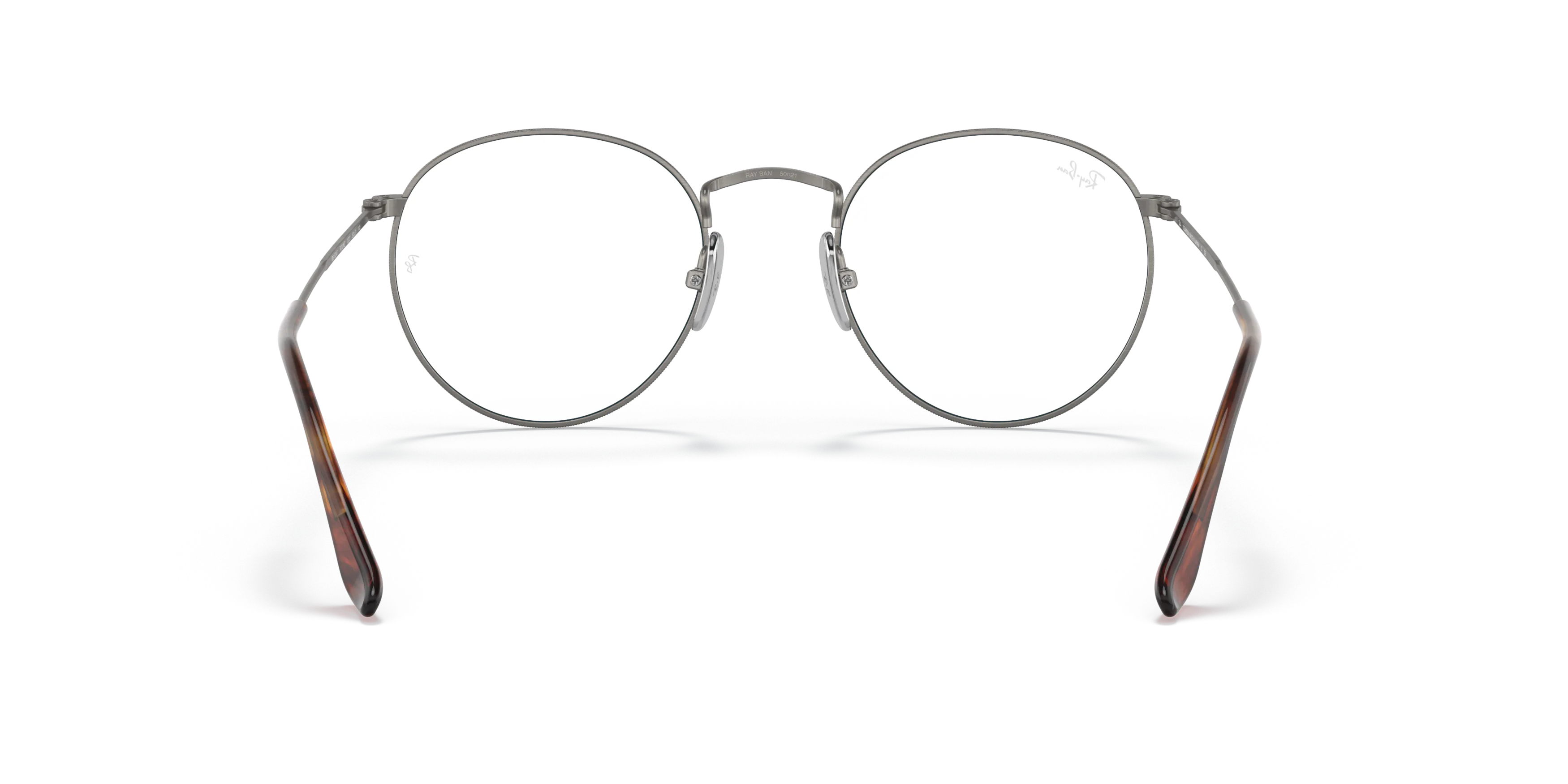Ray-Ban RB8247V Round Titanium Glasses square Glasses with Gold
