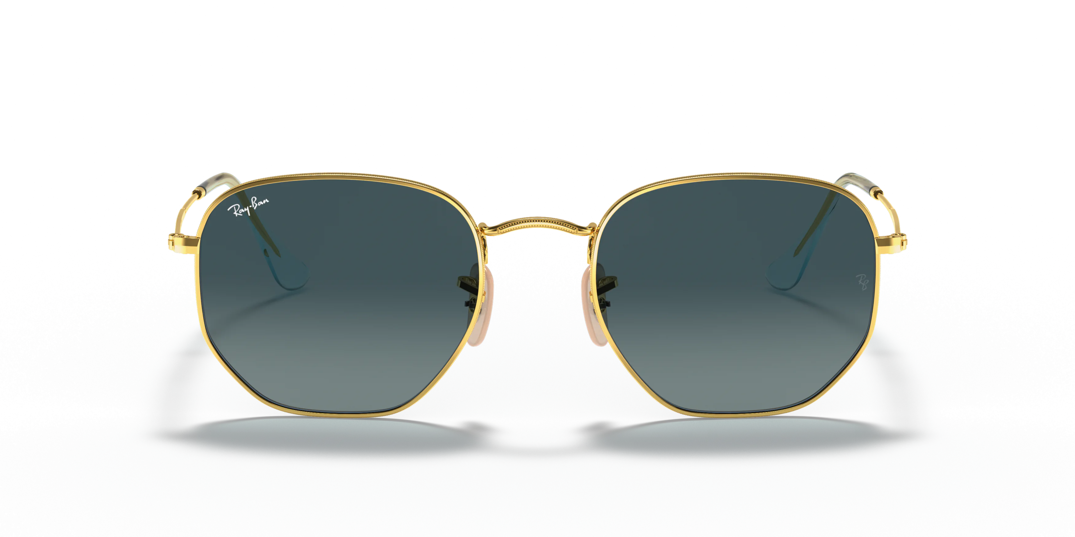 Front, Ray-Ban Hexagonal Flat Lenses 0RB3548N 91233M Solbriller