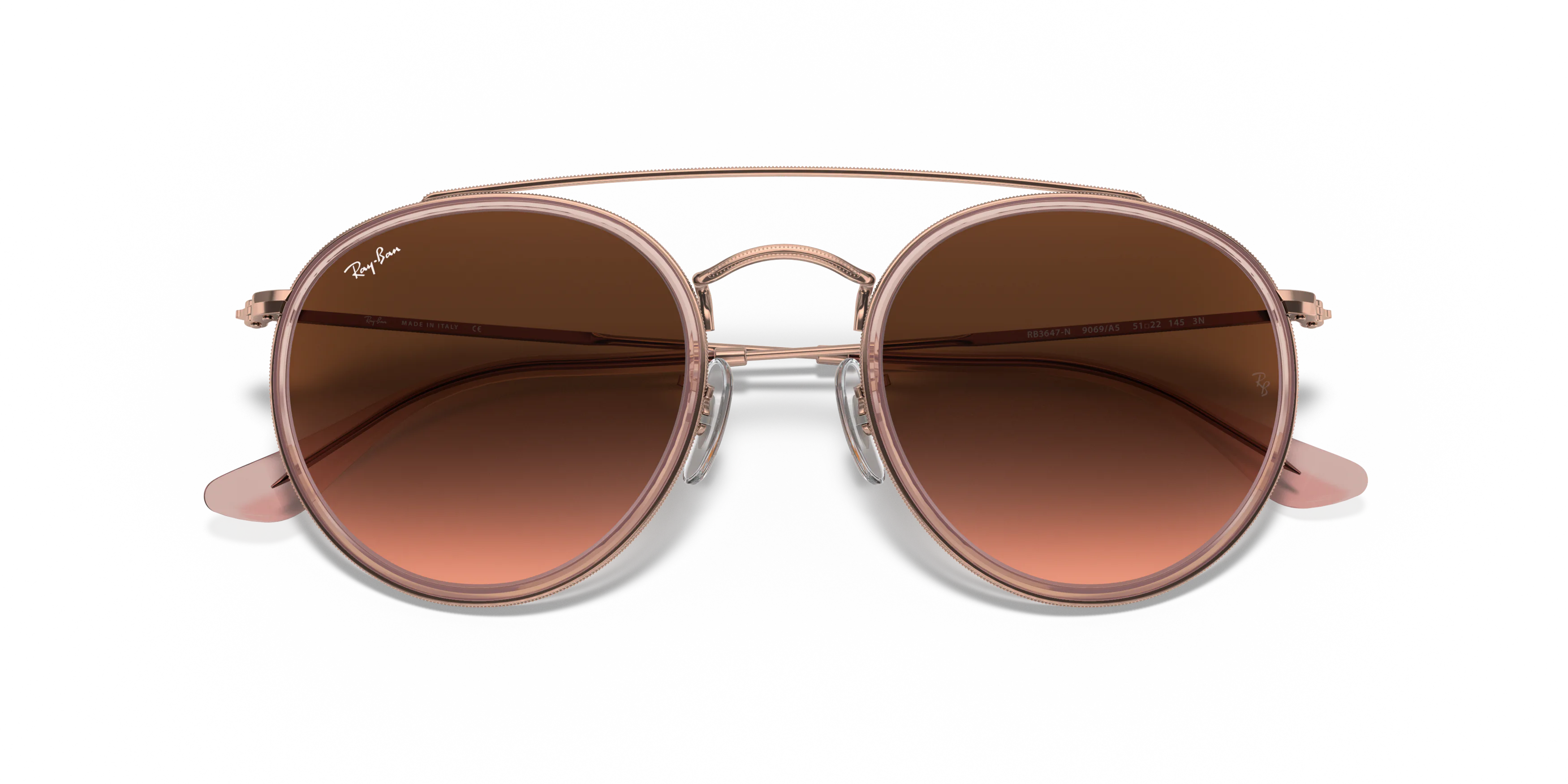 Ray-Ban RB3647N zonnebril roze, goud | GrandOptical
