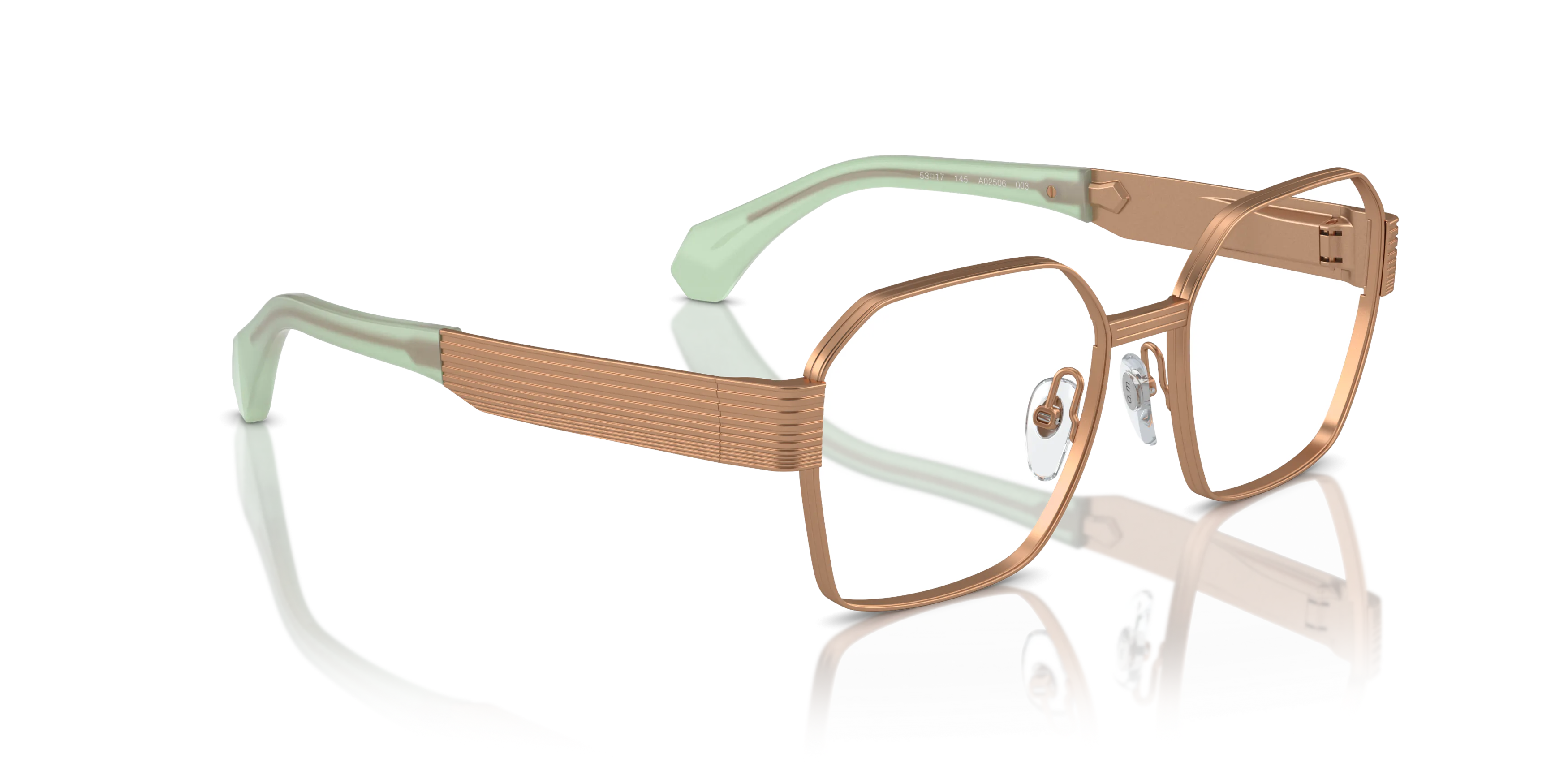 Alain Mikli A02506 irregular Glasses with Gold frame | David Clulow