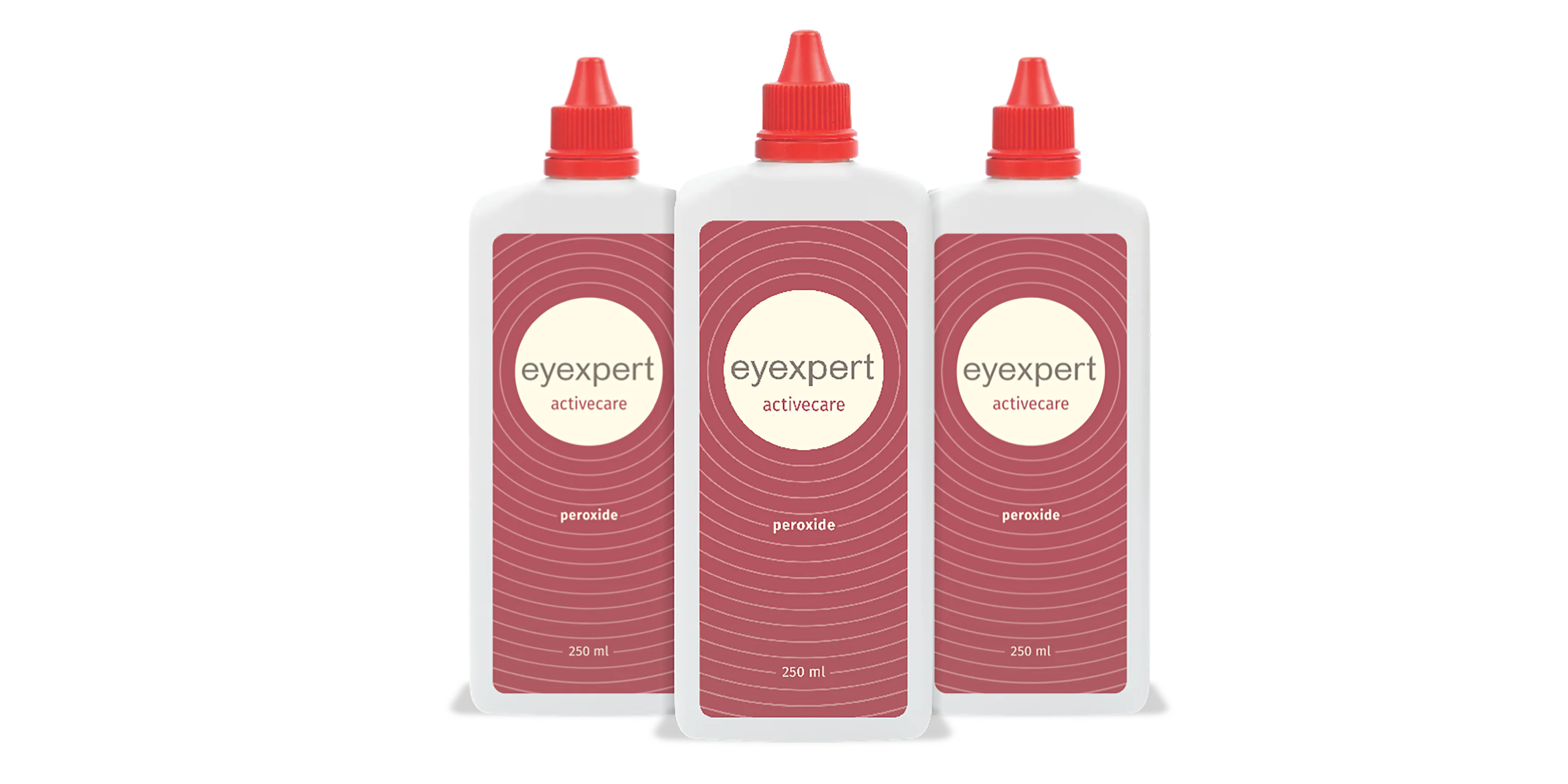 Front, Eyexpert Activecare Peroxide 3 x 250ml