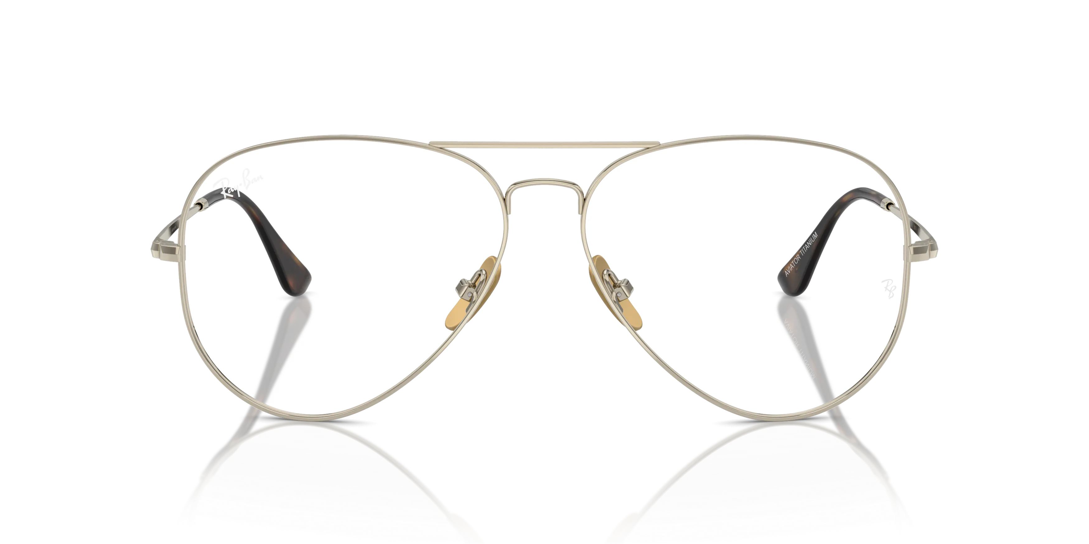 Front, RAY-BAN Aviator Titanium Optics RX8789 1246