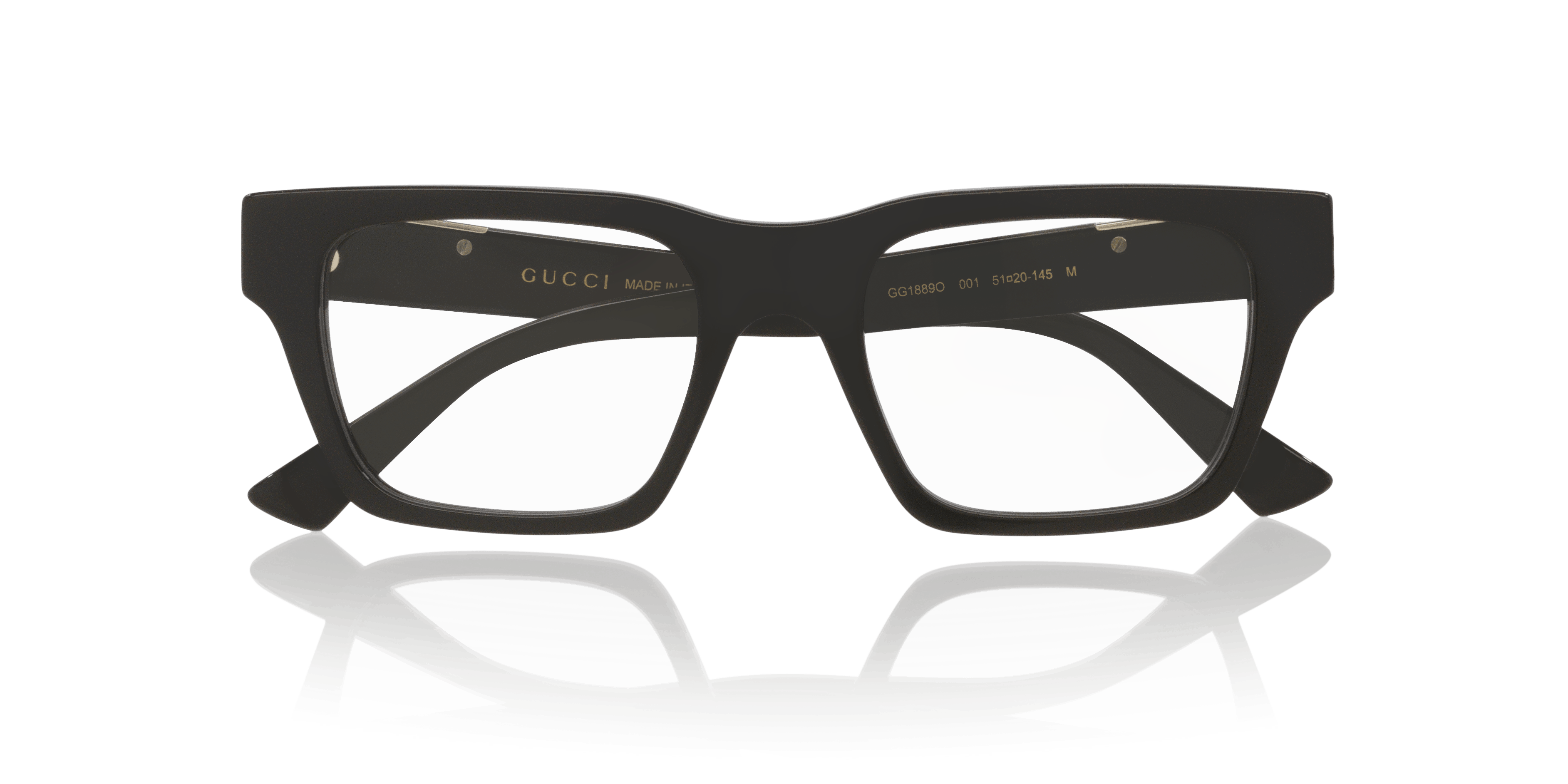Folded, Gucci GG1889O 001 Briller