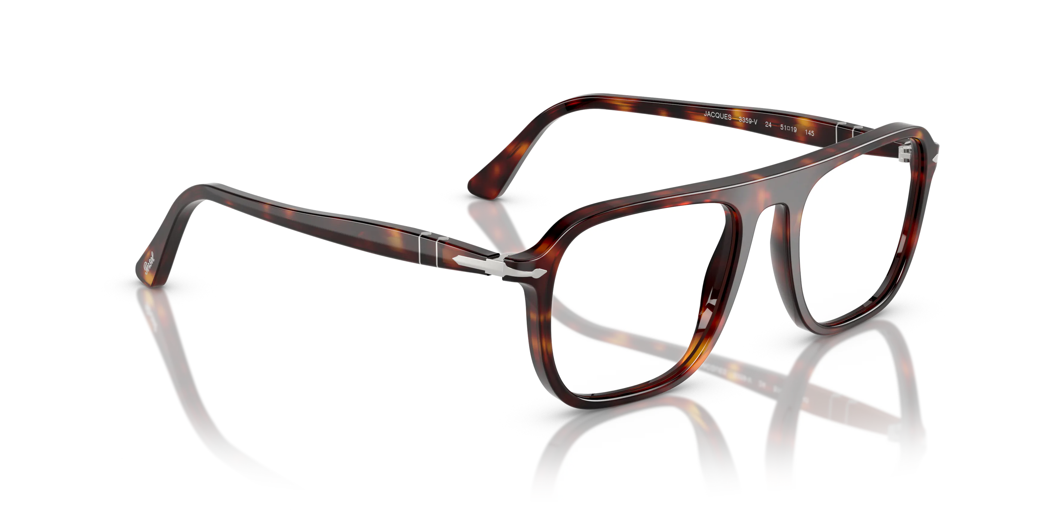 Persol PO3359V - Jacques square Glasses with Tortoise frame | David Clulow