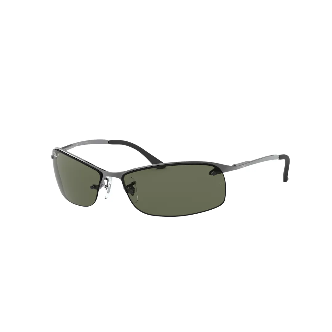 Ray-Ban 0RB3183 Solbriller - Firkantede Sølv Polariserede Linser