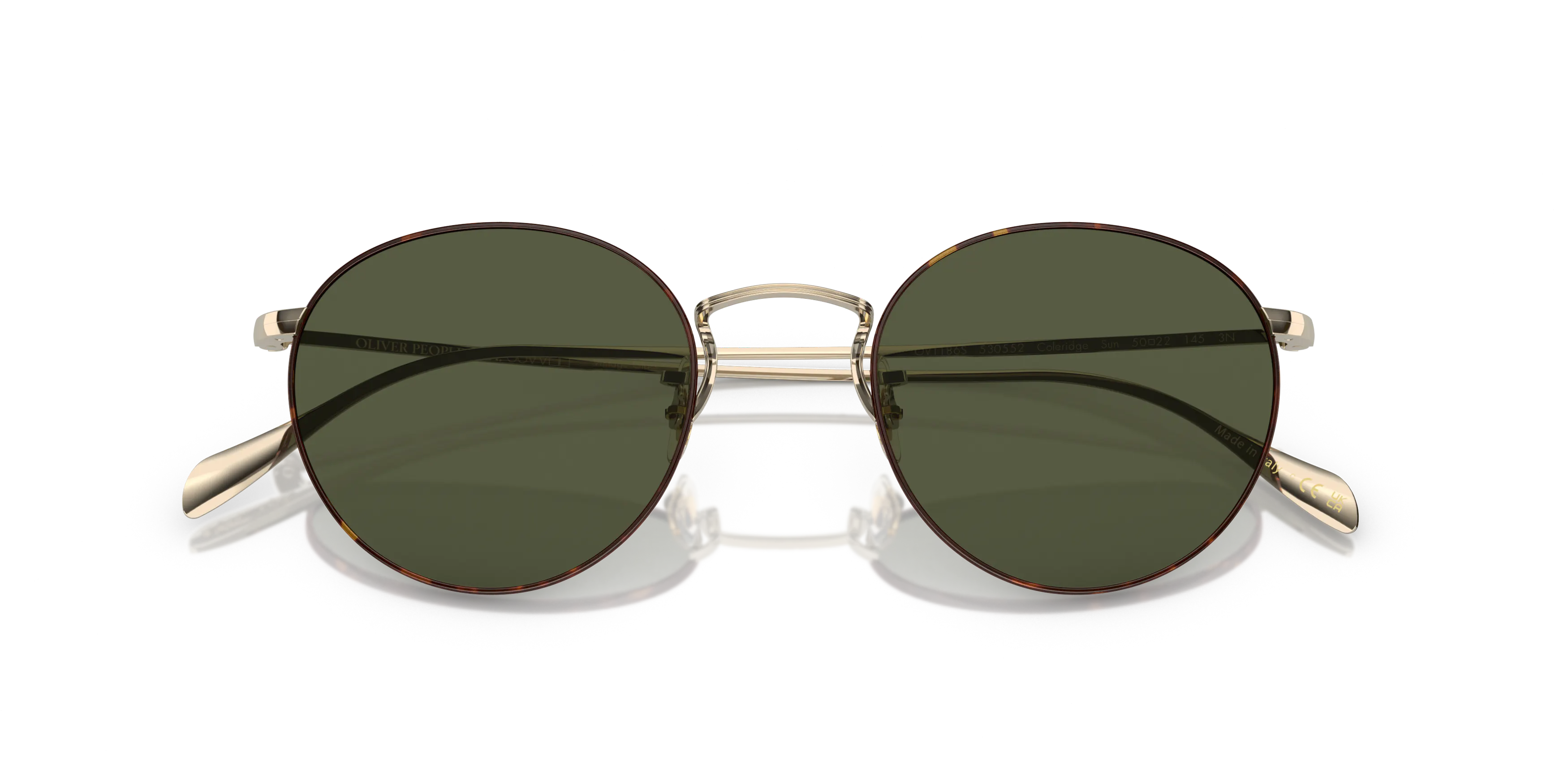 Oliver Peoples OV1186S Coleridge Sun panto Sunglasses with Gold