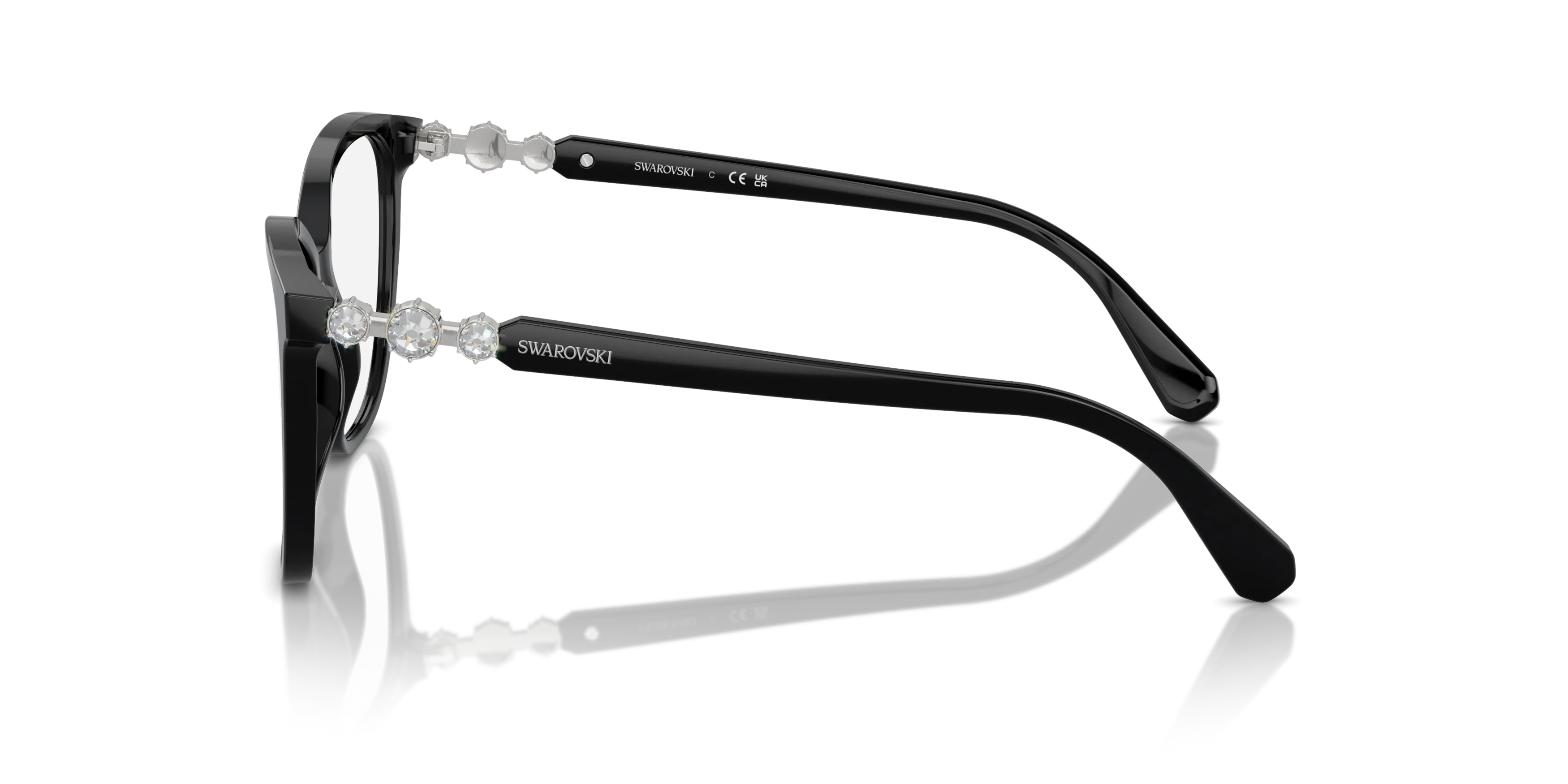 Angle_Left02, Swarovski 0SK2020 1001 Briller