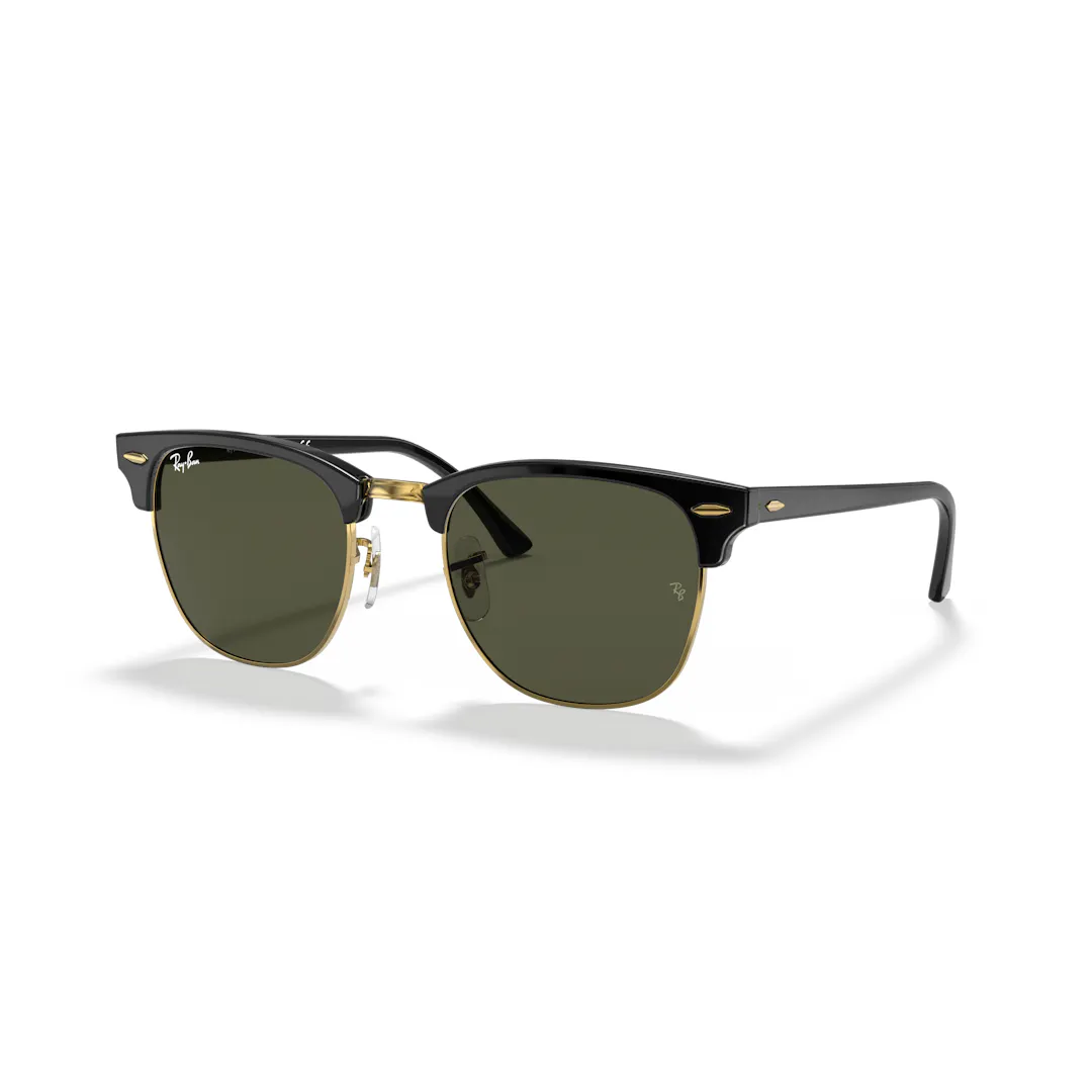 Ray-Ban Clubmaster Classic 0RB3016 Solbriller - Firkantede Sort billede