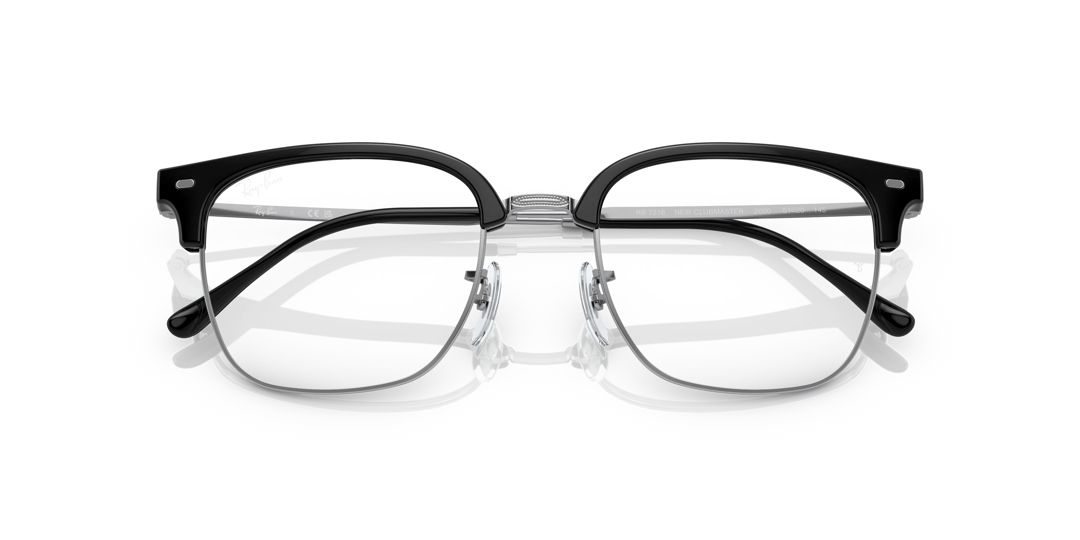 Folded, RAY-BAN New Clubmaster Optics RX7216 2000