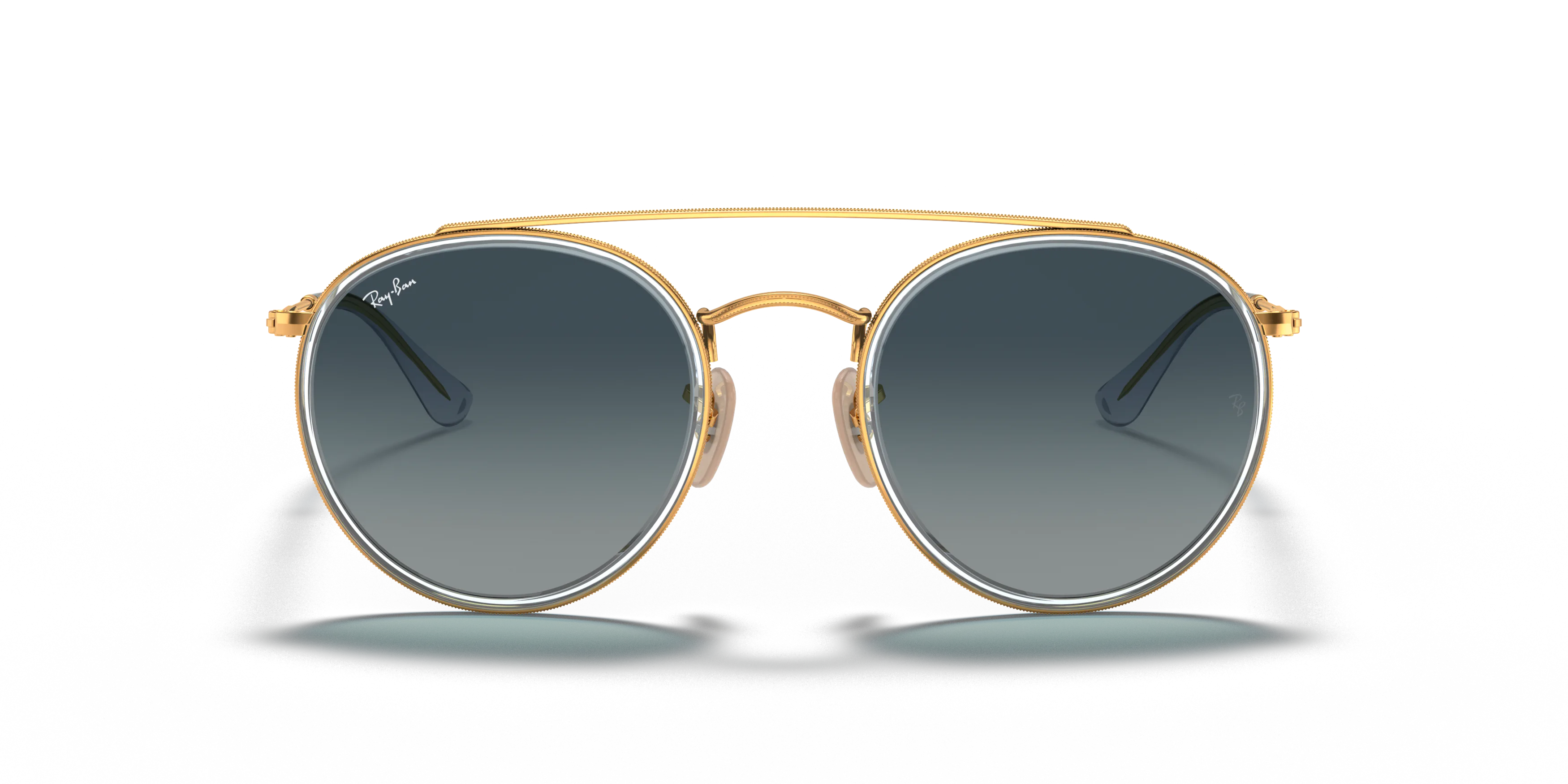 Front, Ray-Ban Round Double Bridge RB3647N 91233M