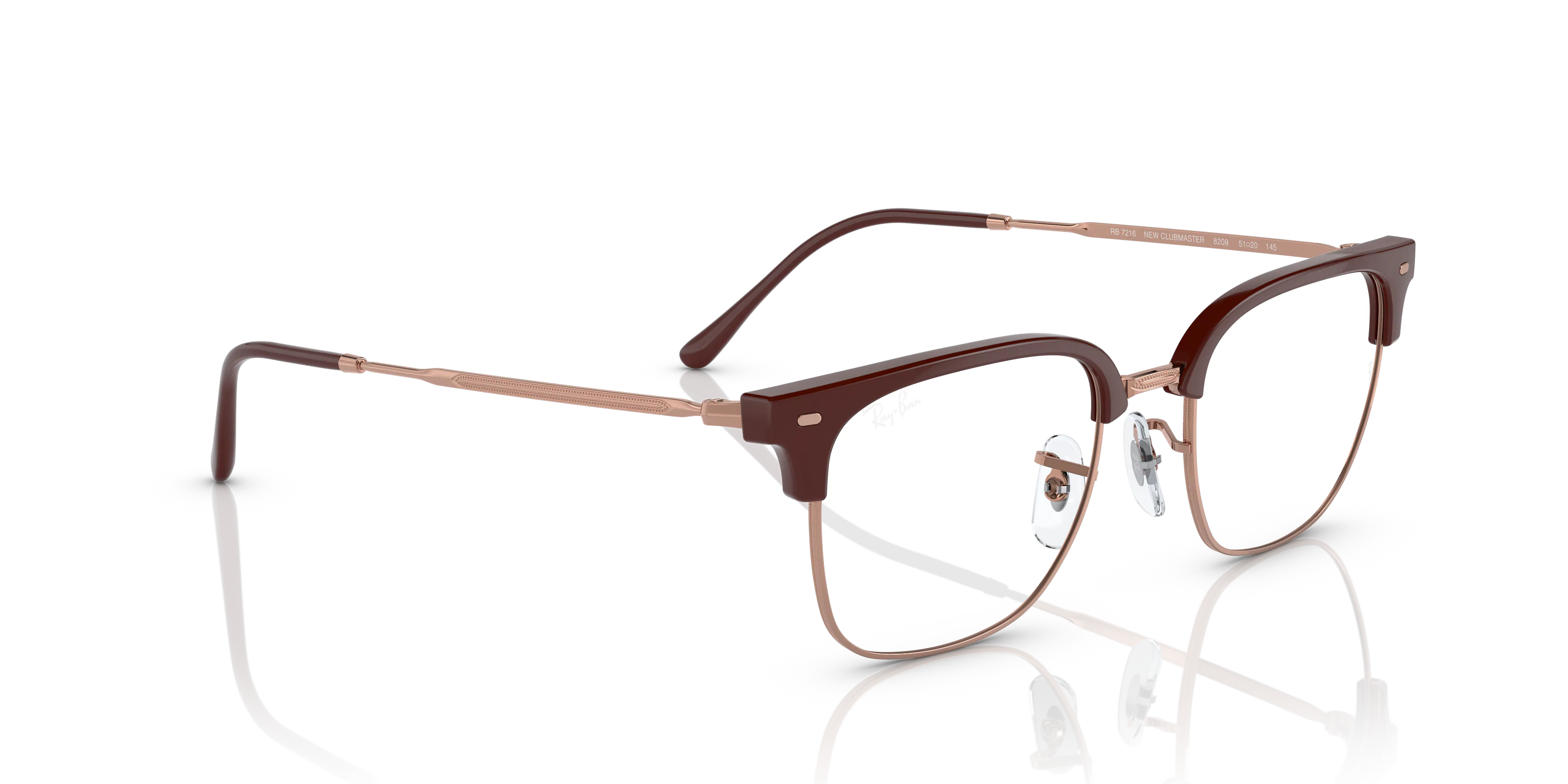 Ray-Ban RB7216 New Clubmaster Glasses square Glasses with Black