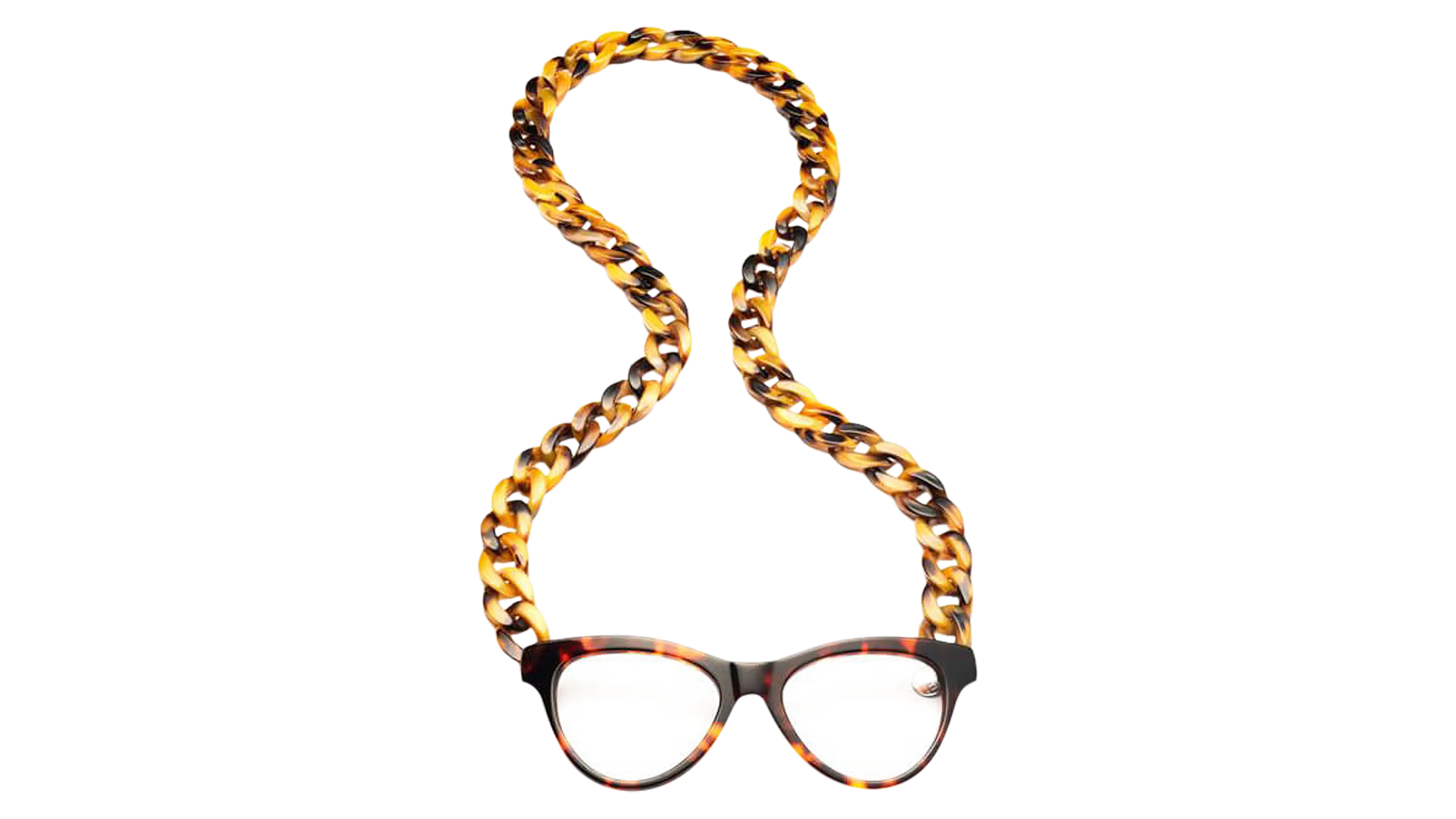 Front, CotiVision Joen - Tortoise Shell (+2.50) Necklace Reading Glasses