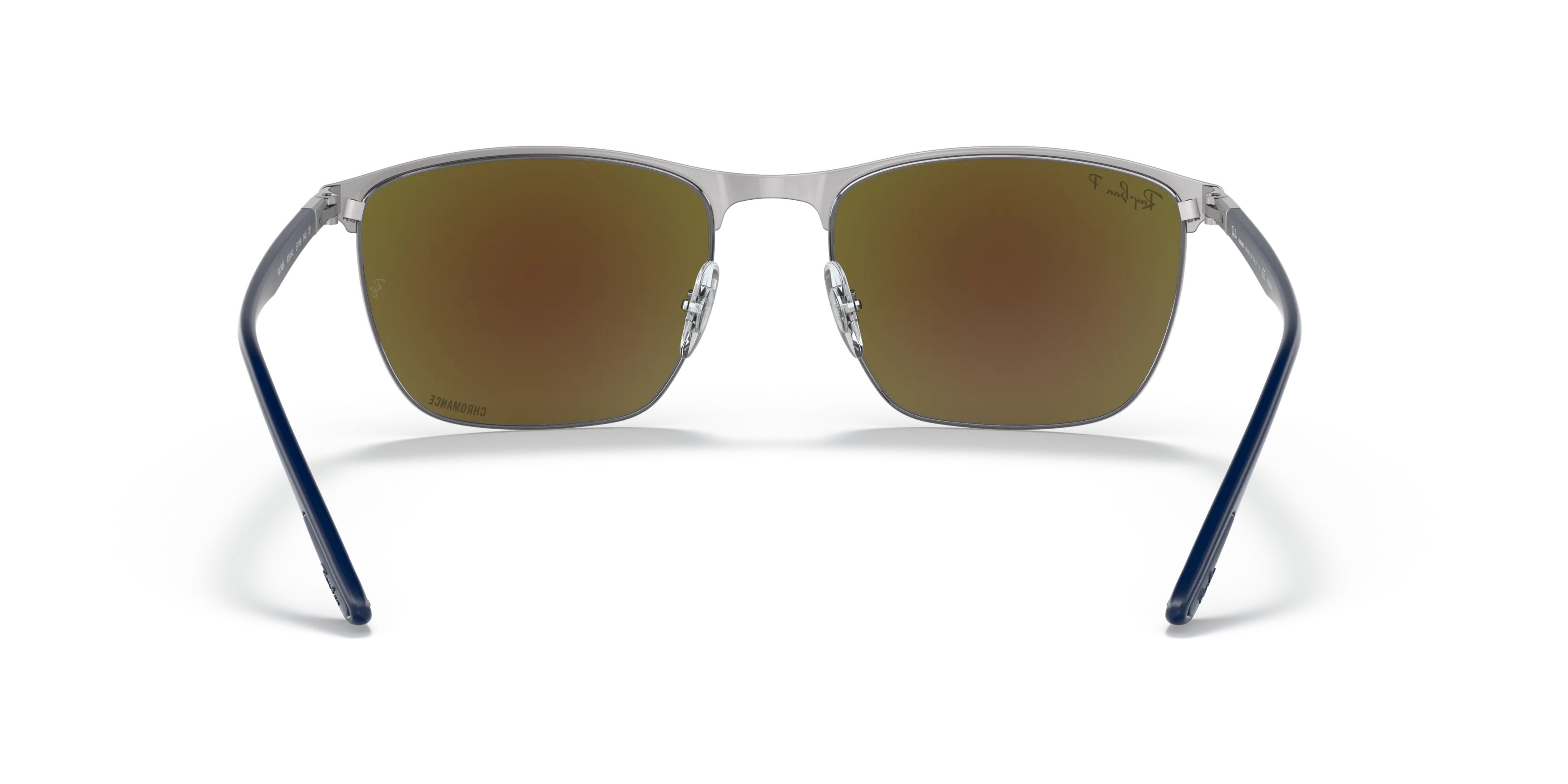Ray Ban Rb3686 Ray-Ban RB3686 Chromance square Sunglasses with Blue frame and Blue ...