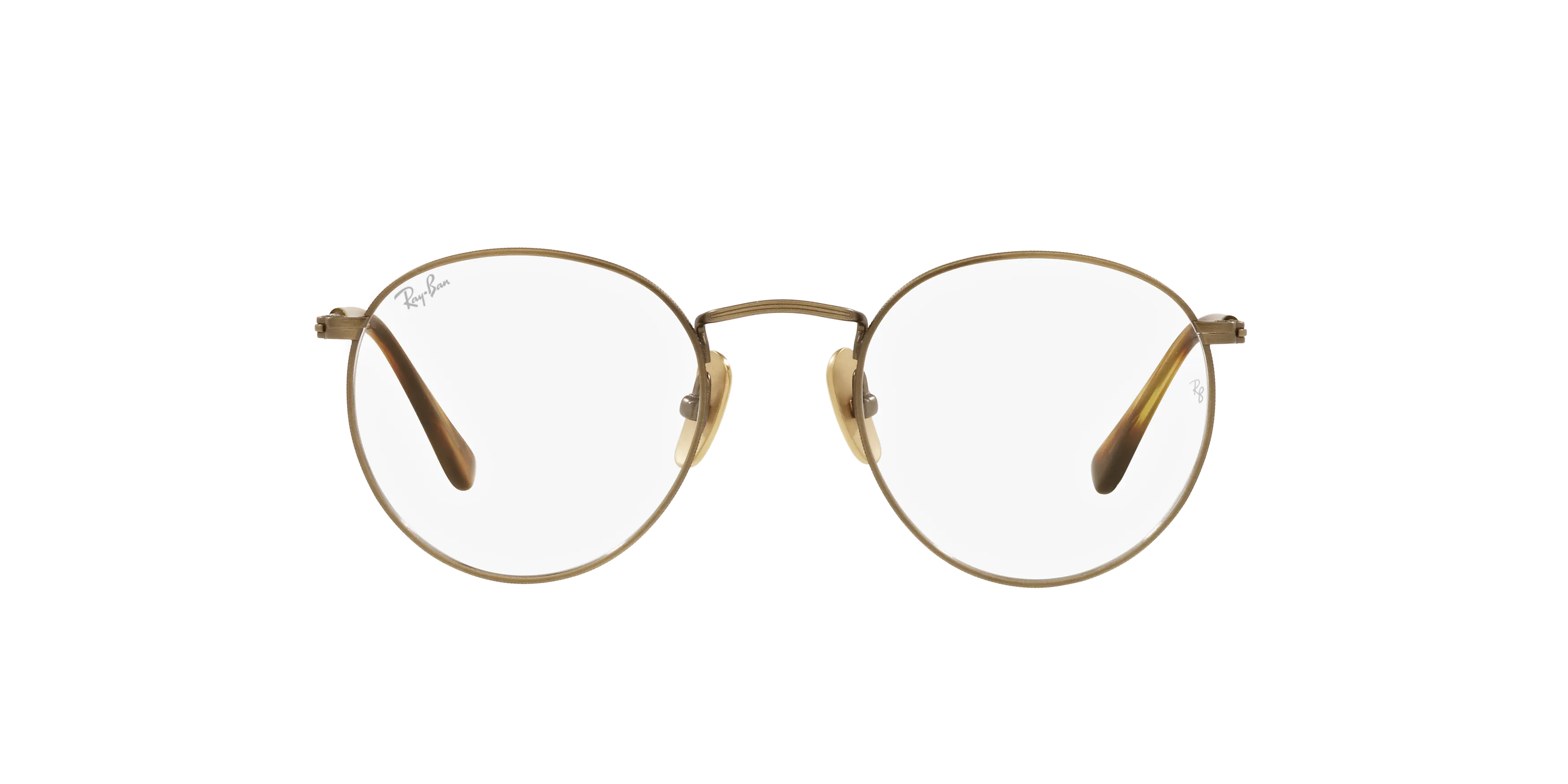 Front, RAY-BAN Round Titanium Optics RX8247V 1222