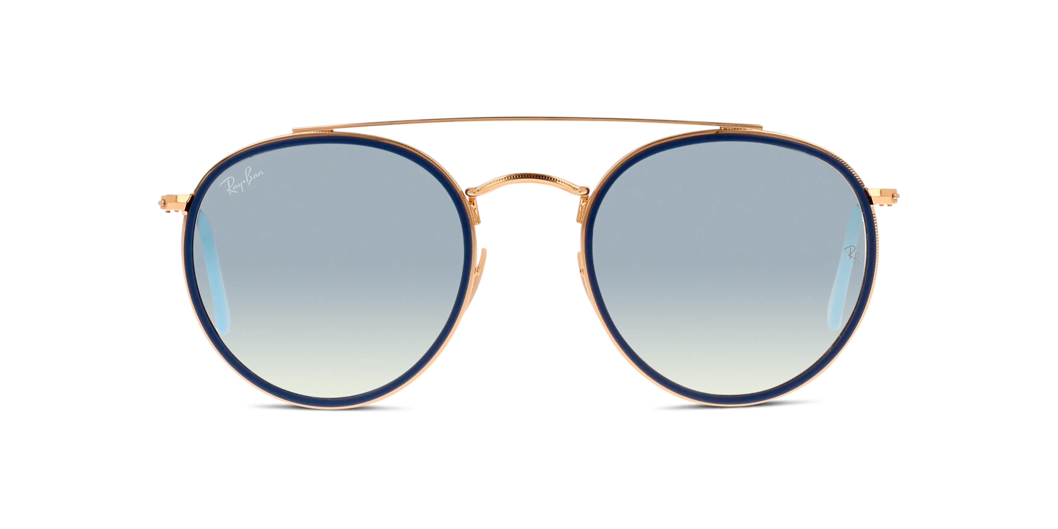 Front, Ray-Ban Round Double Bridge RB3647N 001/9U